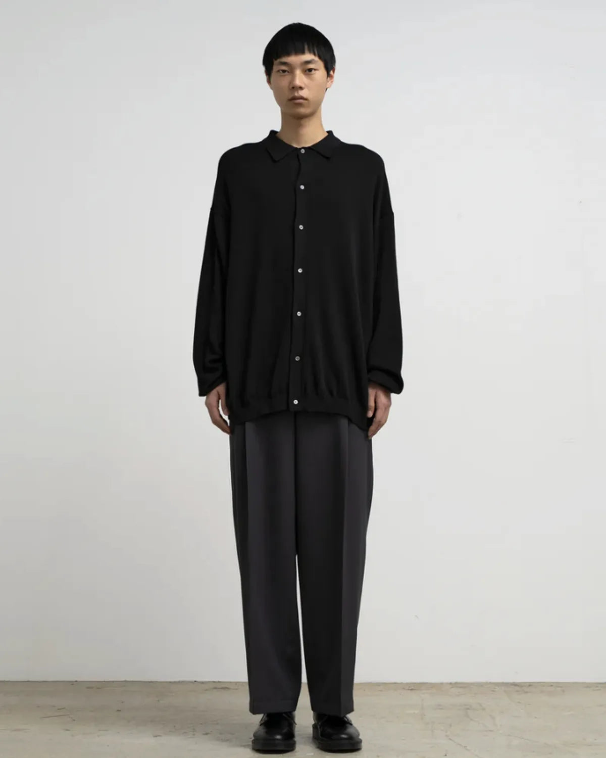 Graphpaper / Suvin High Gauge Knit Oversized L/S Shirt (GU261-80263B)