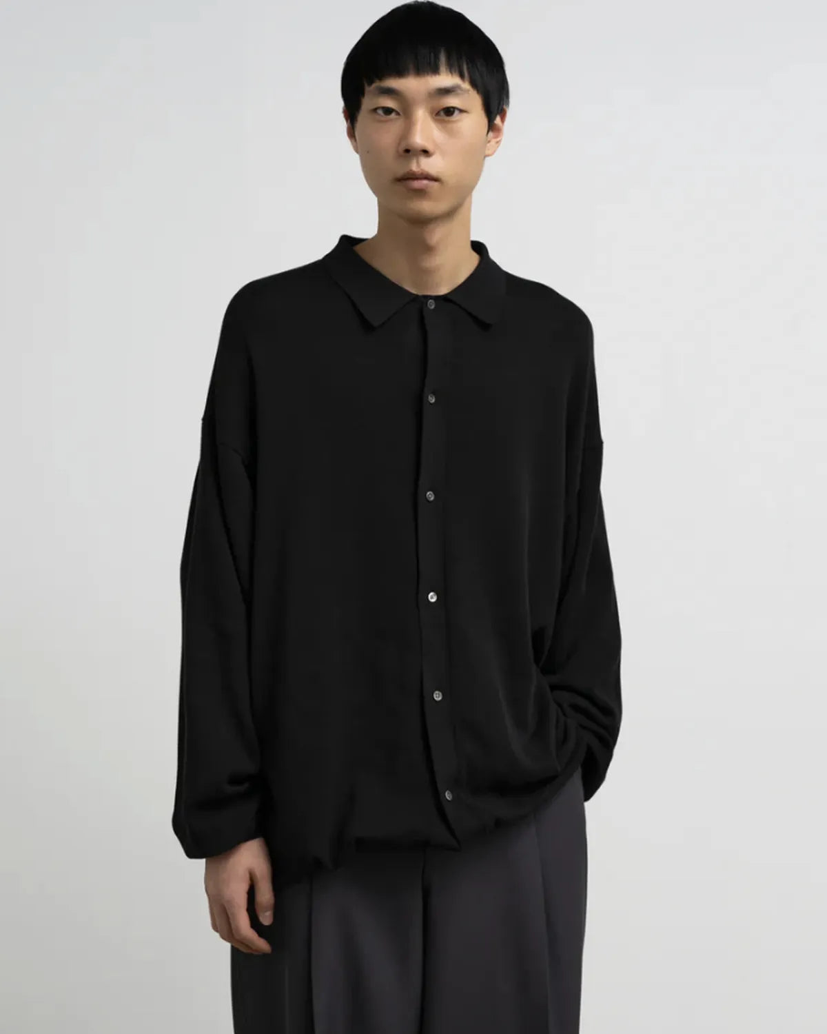 Graphpaper / Suvin High Gauge Knit Oversized L/S Shirt (GU261-80263B)