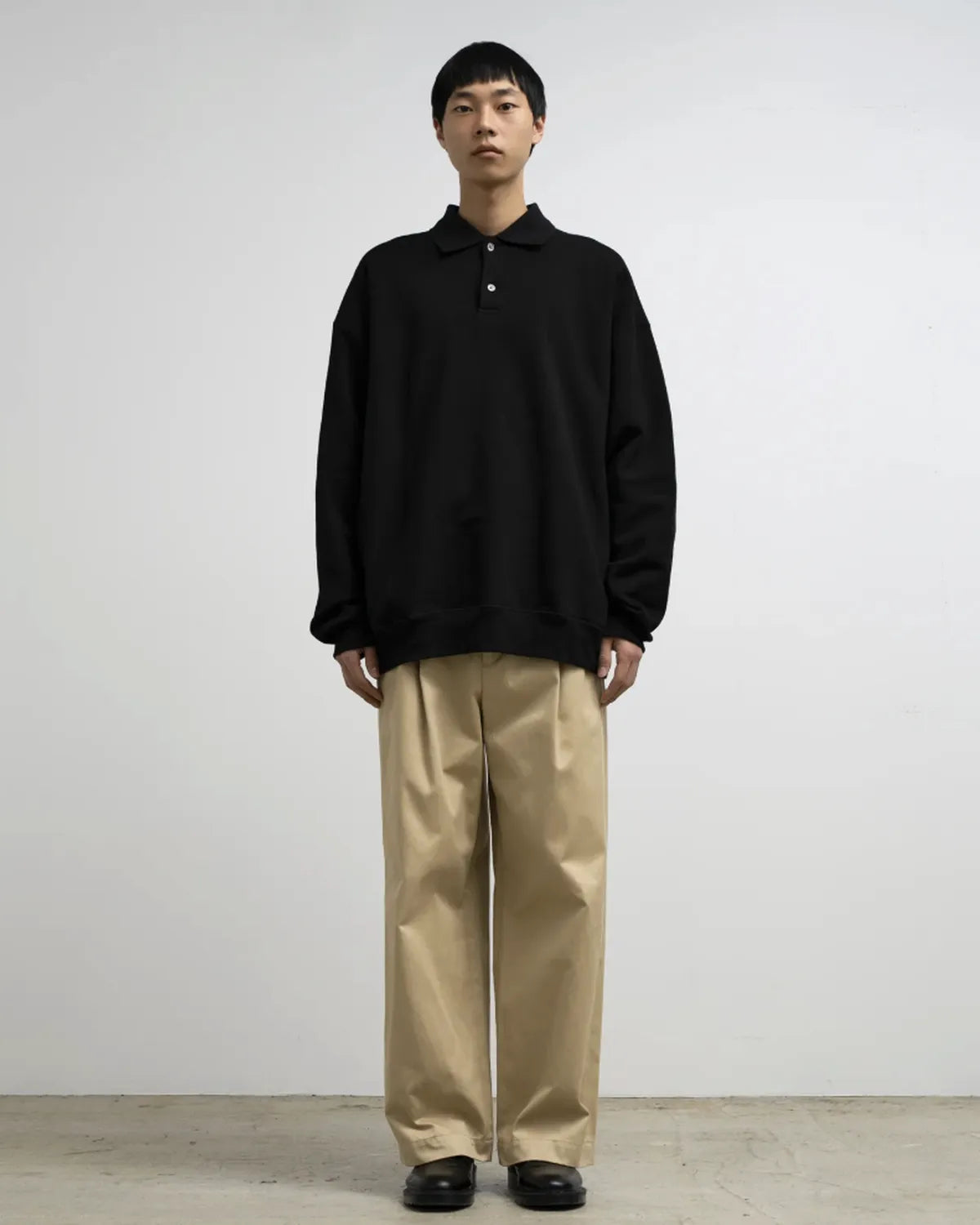 Graphpaper / AZUMA Terry Pullover Polo Sweat (GU261-70243B)