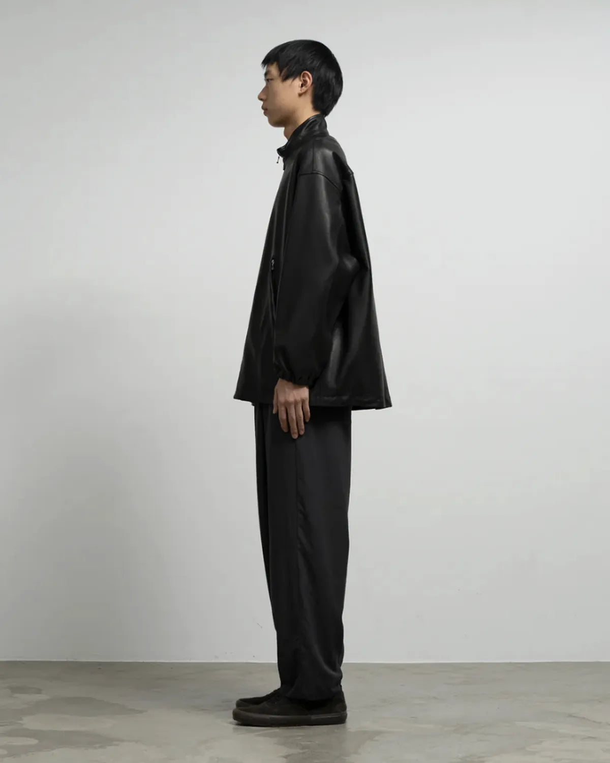 Graphpaper / Lamb Leather Track Jacket (GM261-30404)