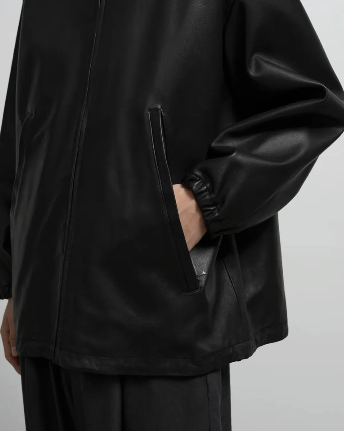 Graphpaper / Lamb Leather Track Jacket (GM261-30404)