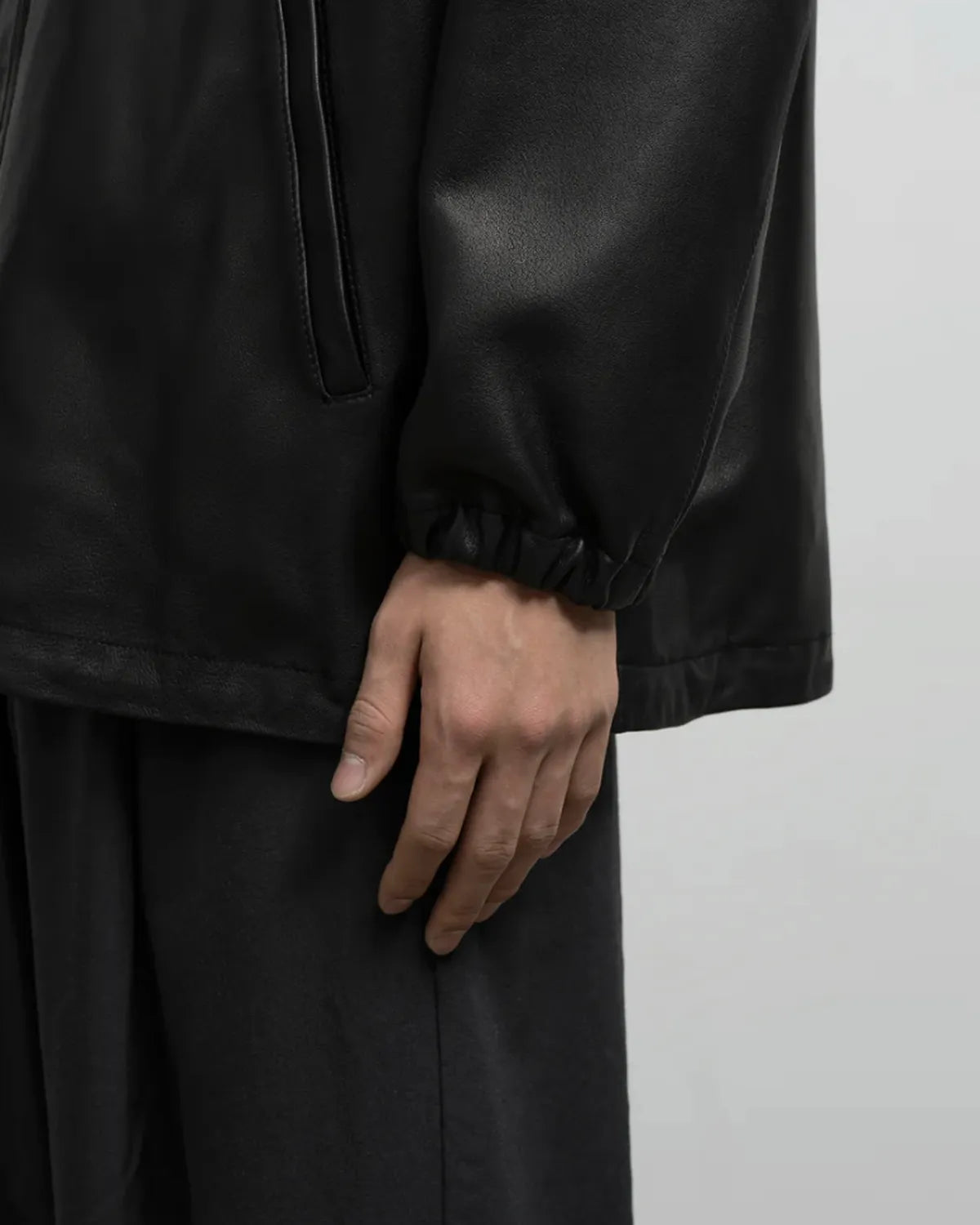 Graphpaper / Lamb Leather Track Jacket (GM261-30404)