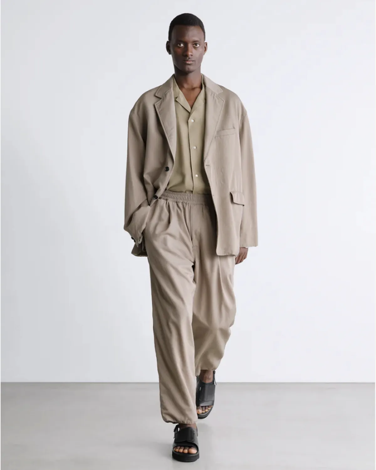 Graphpaper / Fulled Wool Twill Oversized Jacket (GM261-20340)