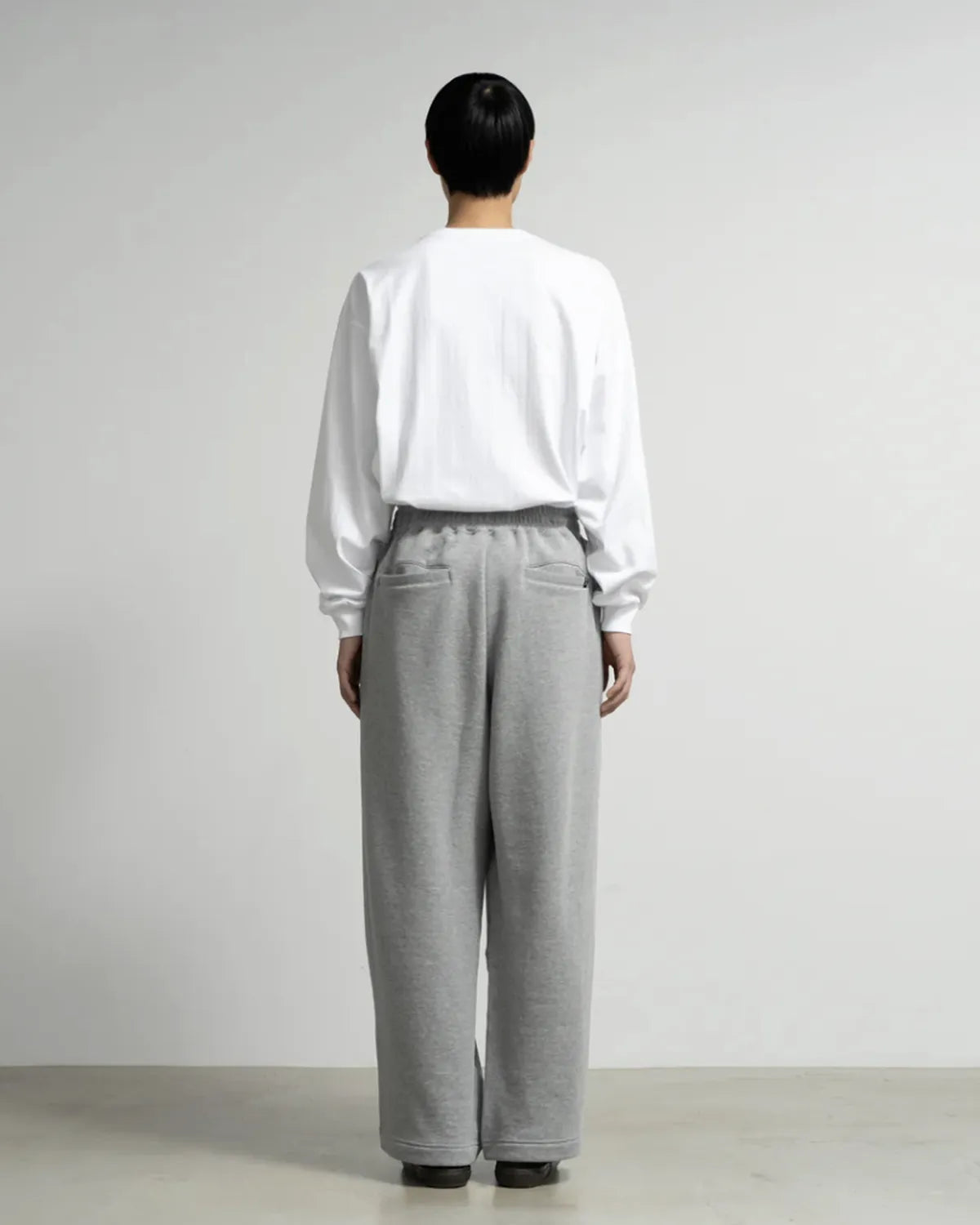 Graphpaper × LOOPWHEELER / LOOPWHEELER for Graphpaper Easy Wide Sweat Pants (GU261-70703B)