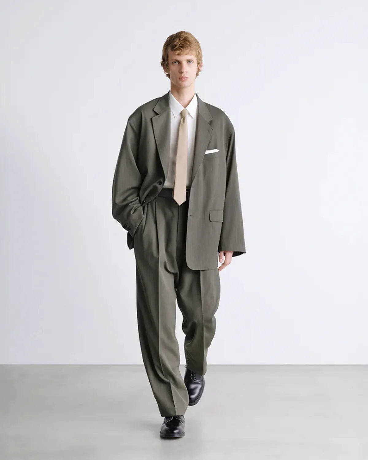 Graphpaper / Fine Wool Heather Necktie (GU261-90327)