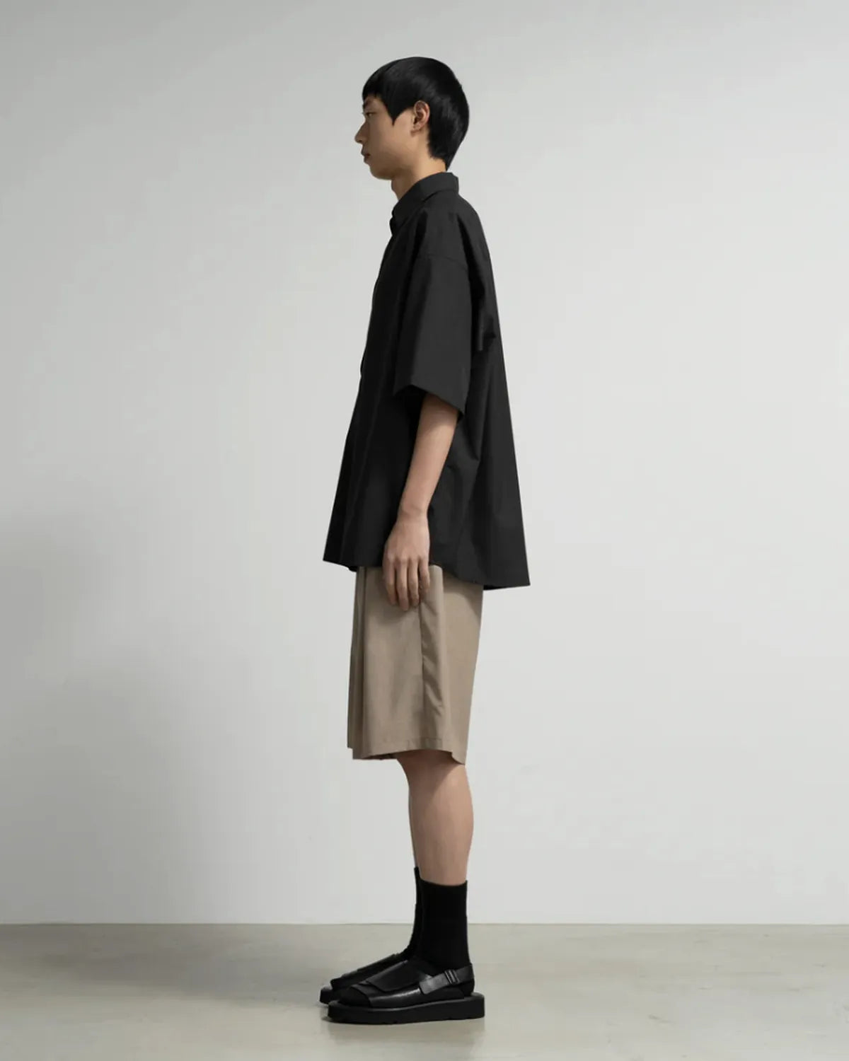 Graphpaper / Fine Wool Heather S/S Skipper Shirt (GU261-50321)