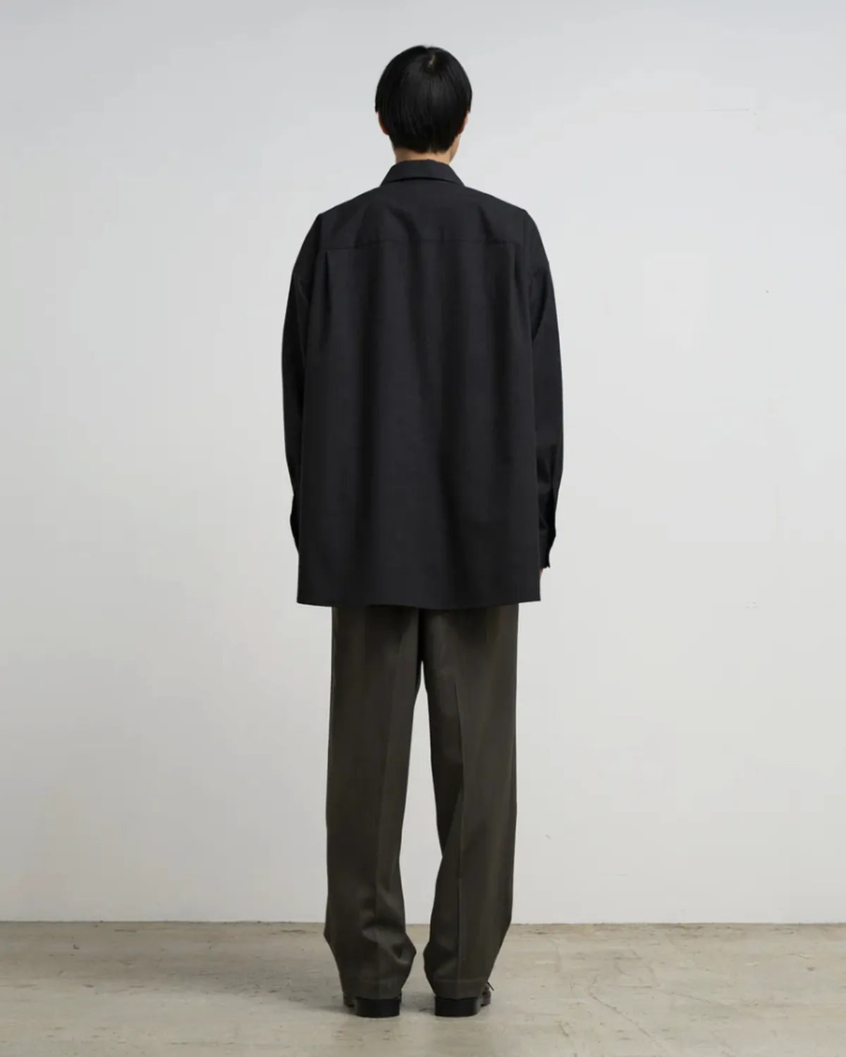 Graphpaper / Fine Wool Heather L/S Skipper Shirt (GU261-50320)