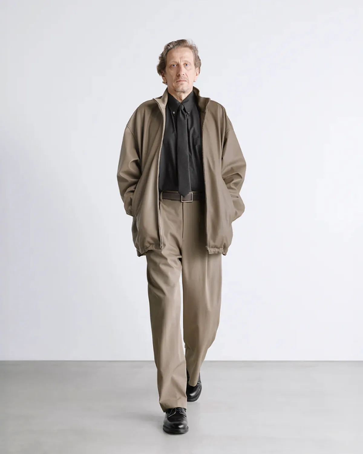 Graphpaper / Fine Wool Heather Oversized L/S B.D. Shirt (GM261-50318)