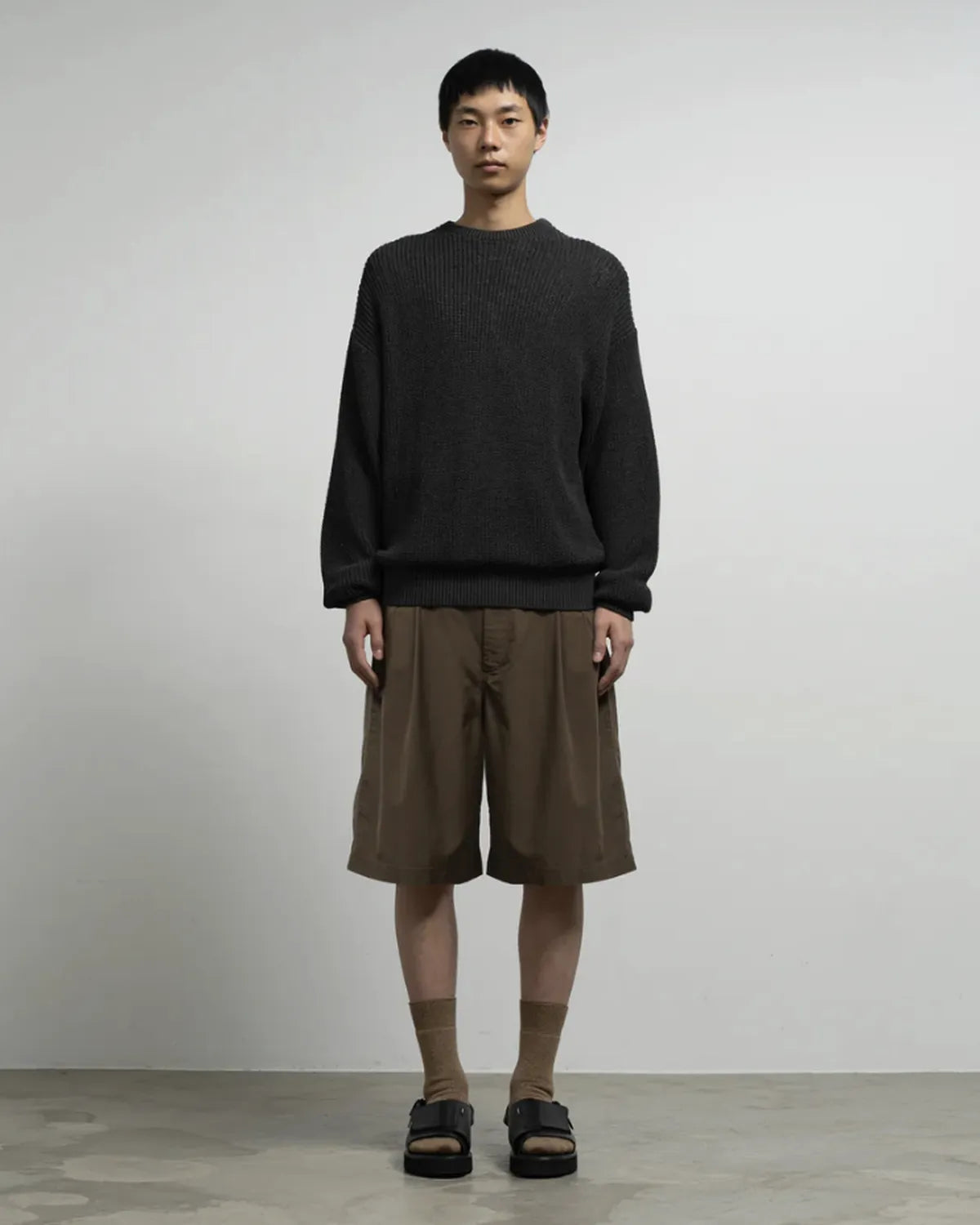 Graphpaper / Cotton Wool Poplin Oversized Shorts (GM261-40309)