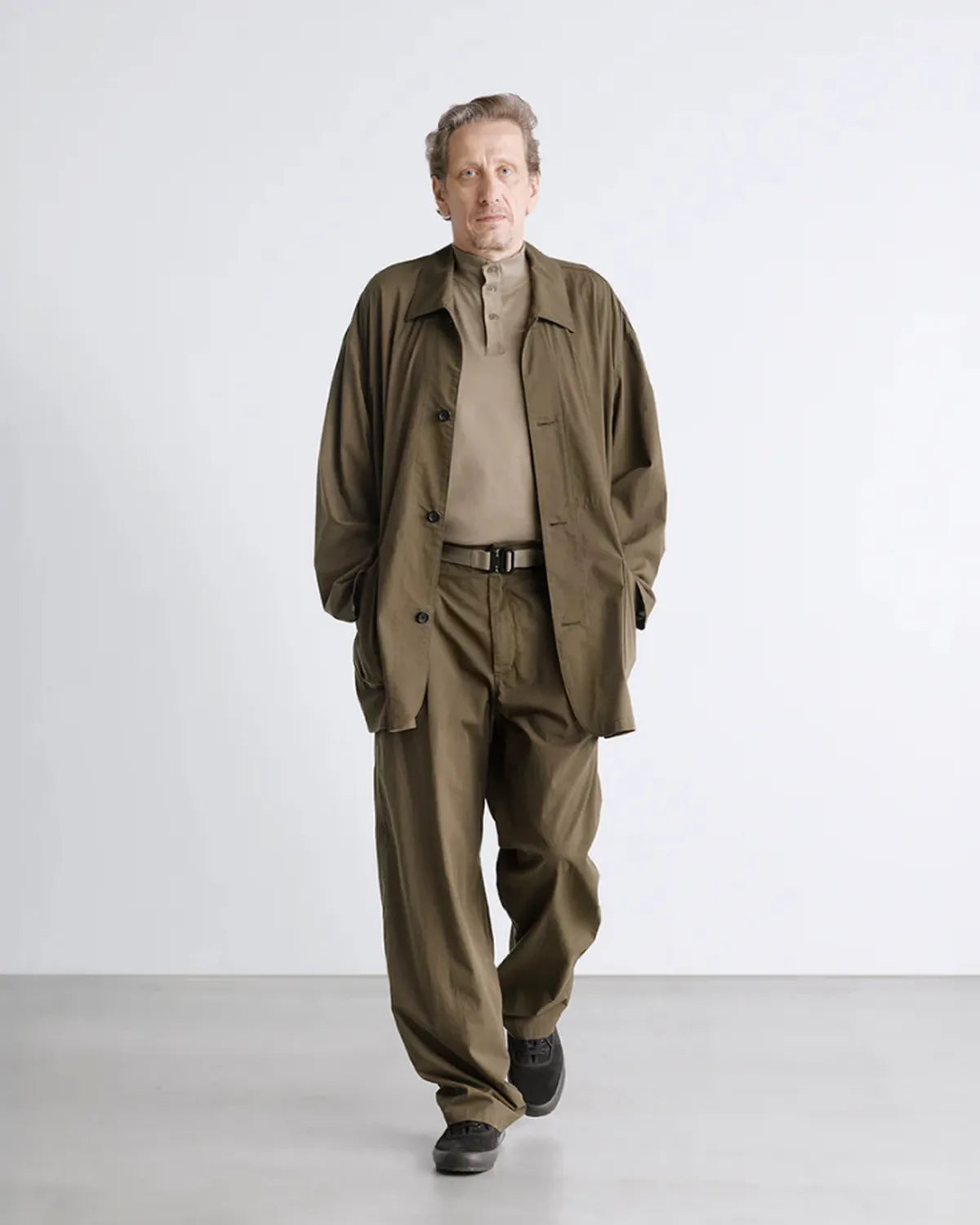 Graphpaper / Cotton Wool Poplin Oversized Coverall (GM261-30306)