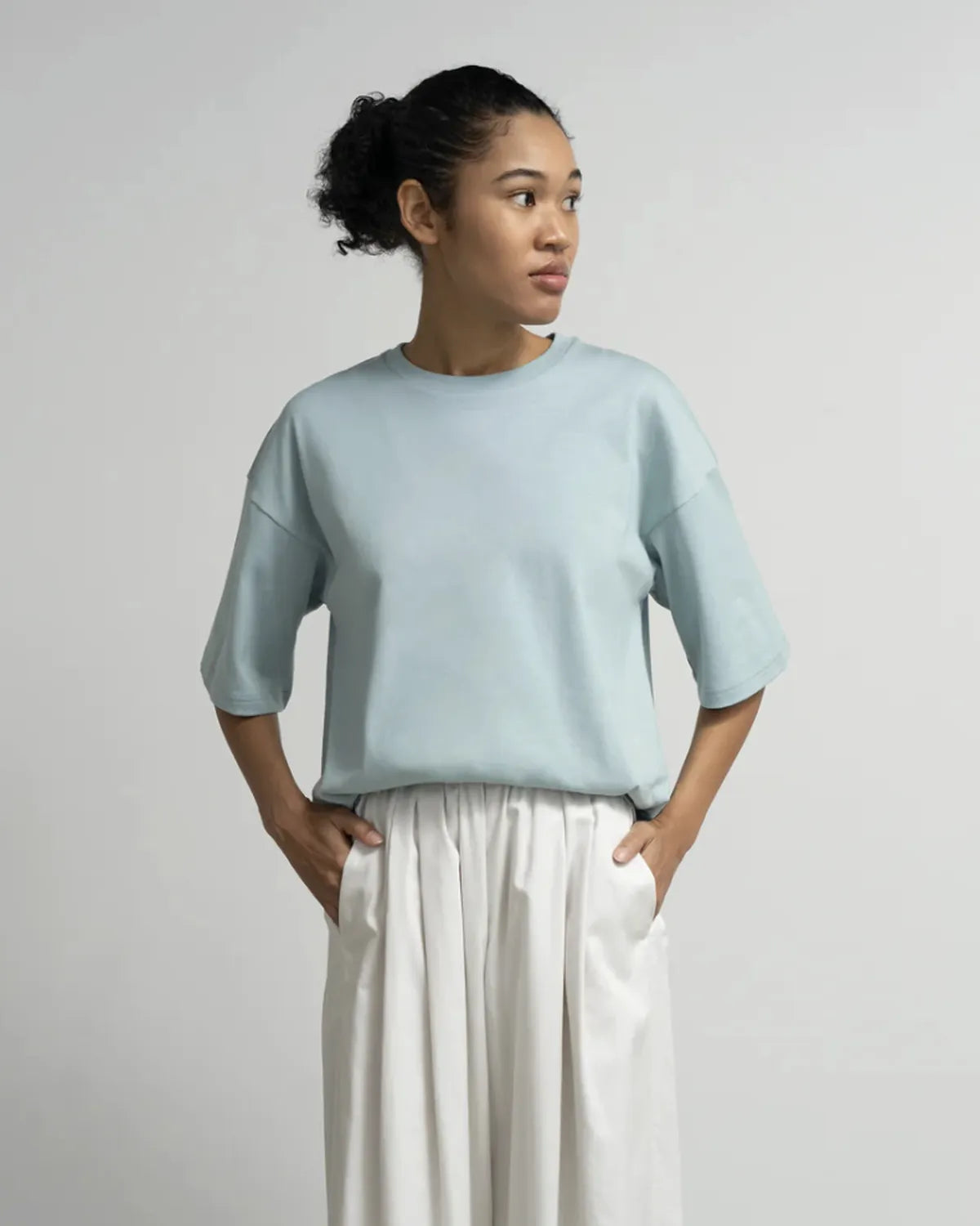 Graphpaper / Tri Spun Cotton Crew Neck Tee (GL261-70352)