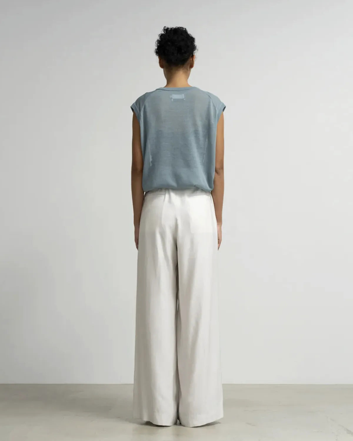 Graphpaper / Coiled Wool Nylon V Neck Knit Vest (GL261-80431)