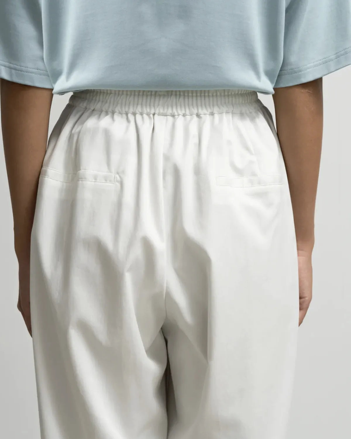 Graphpaper / Silicon Poplin Two Tuck Easy Wide Pants (GL261-40187)