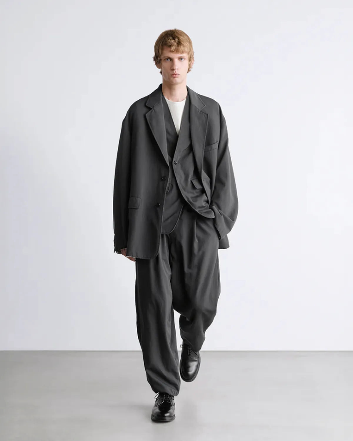 Graphpaper / Tri Spun Cotton S/S Oversized Tee (GM261-70351)