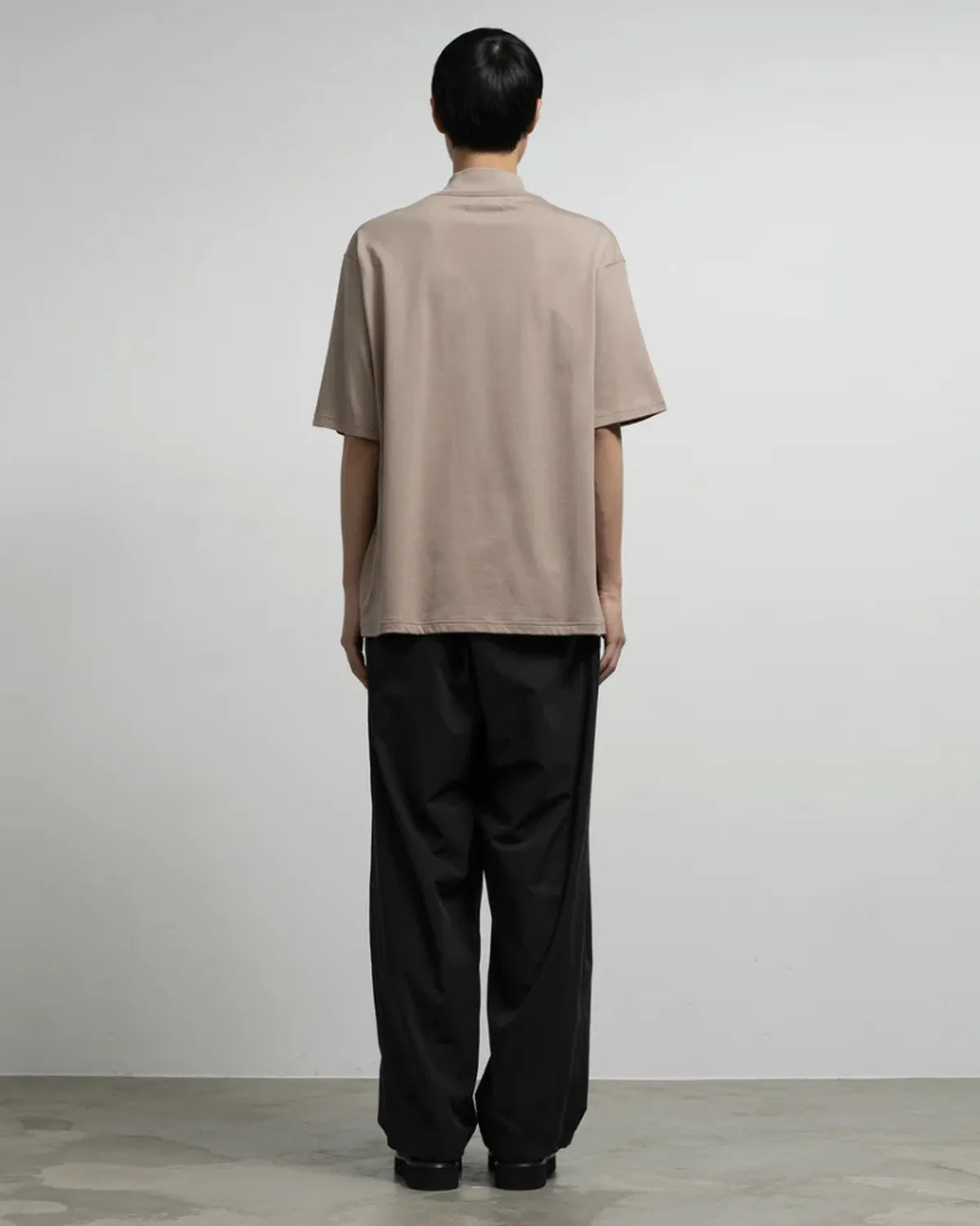 Graphpaper / Tri Spun Cotton S/S Henley High Neck Tee (GM261-70350)