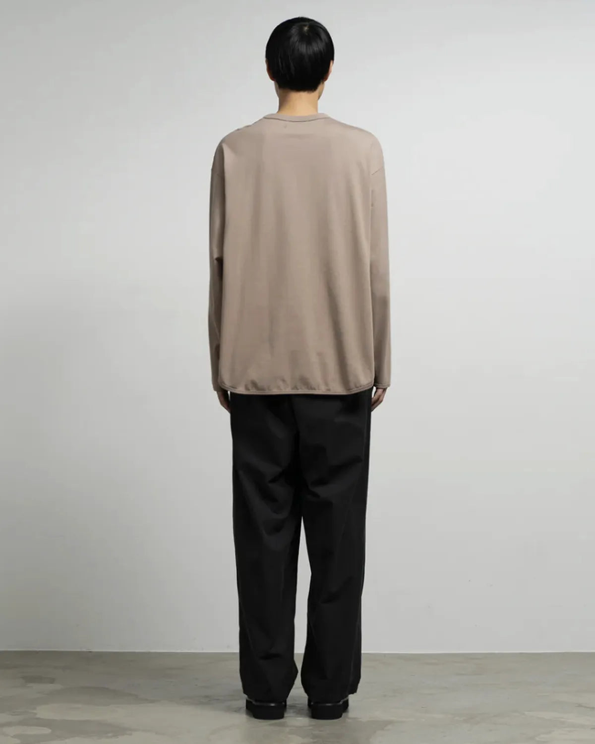 Graphpaper / Tri Spun Cotton Crew Neck Binder L/S Tee (GM261-70349)