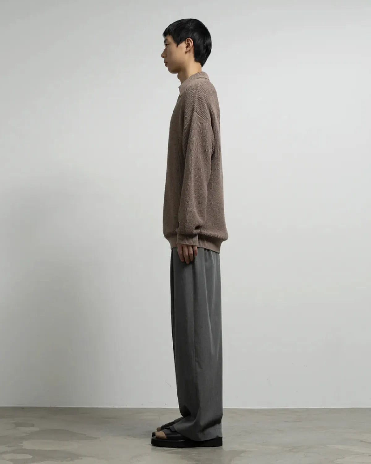 Graphpaper / Coiled Wool Nylon Skipper Knit (GM261-80435)