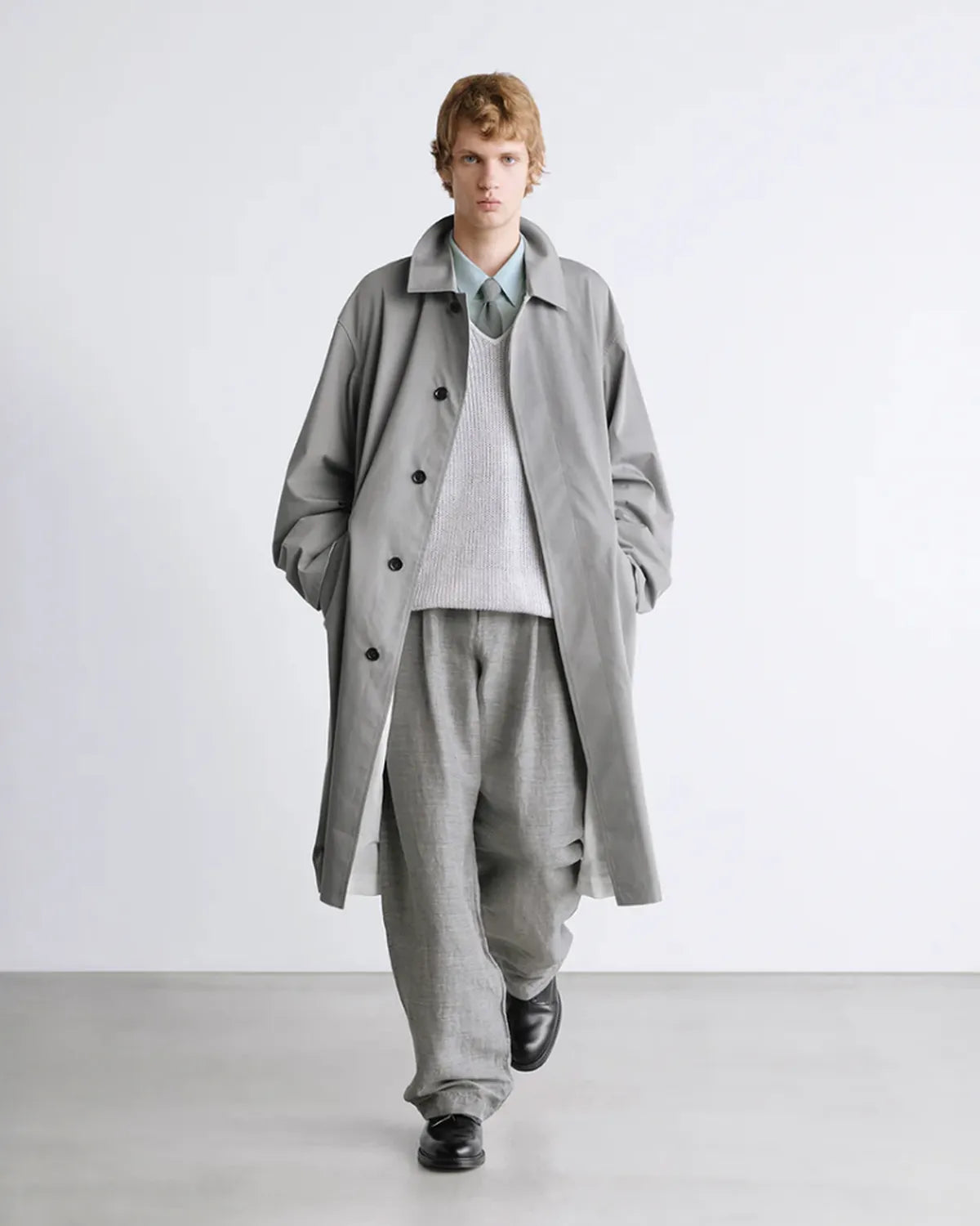 Graphpaper / Coiled Wool Nylon Skipper Knit (GM261-80435)