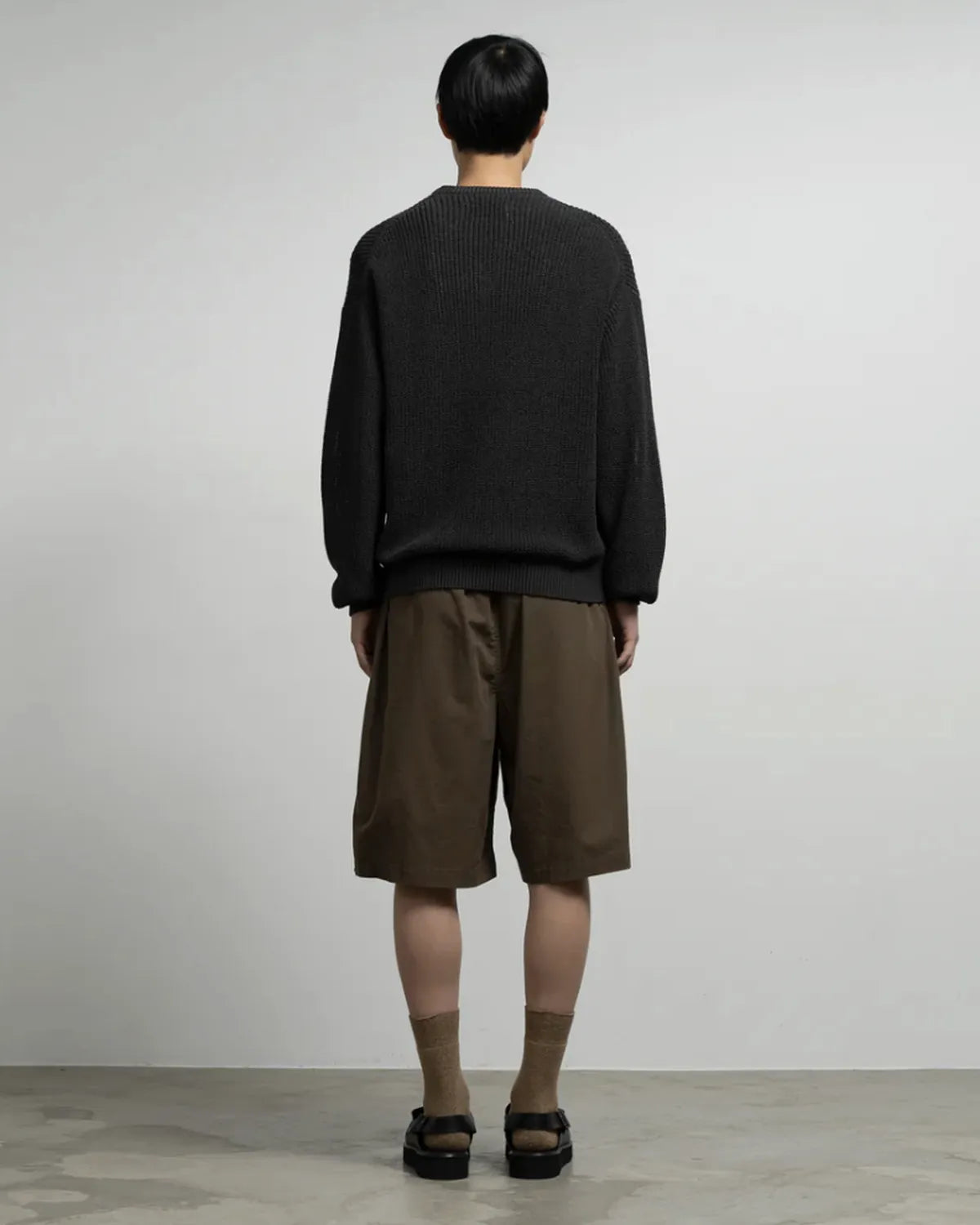 Graphpaper / Coiled Wool Nylon Crew Neck Knit (GM261-80433)