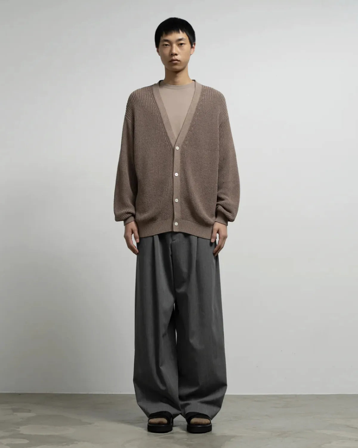 Graphpaper / Coiled Wool Nylon Cardigan (GM261-80434)