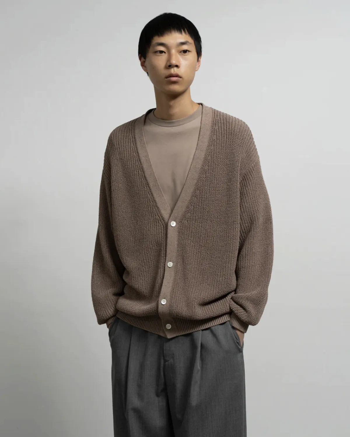 Graphpaper / Coiled Wool Nylon Cardigan (GM261-80434)