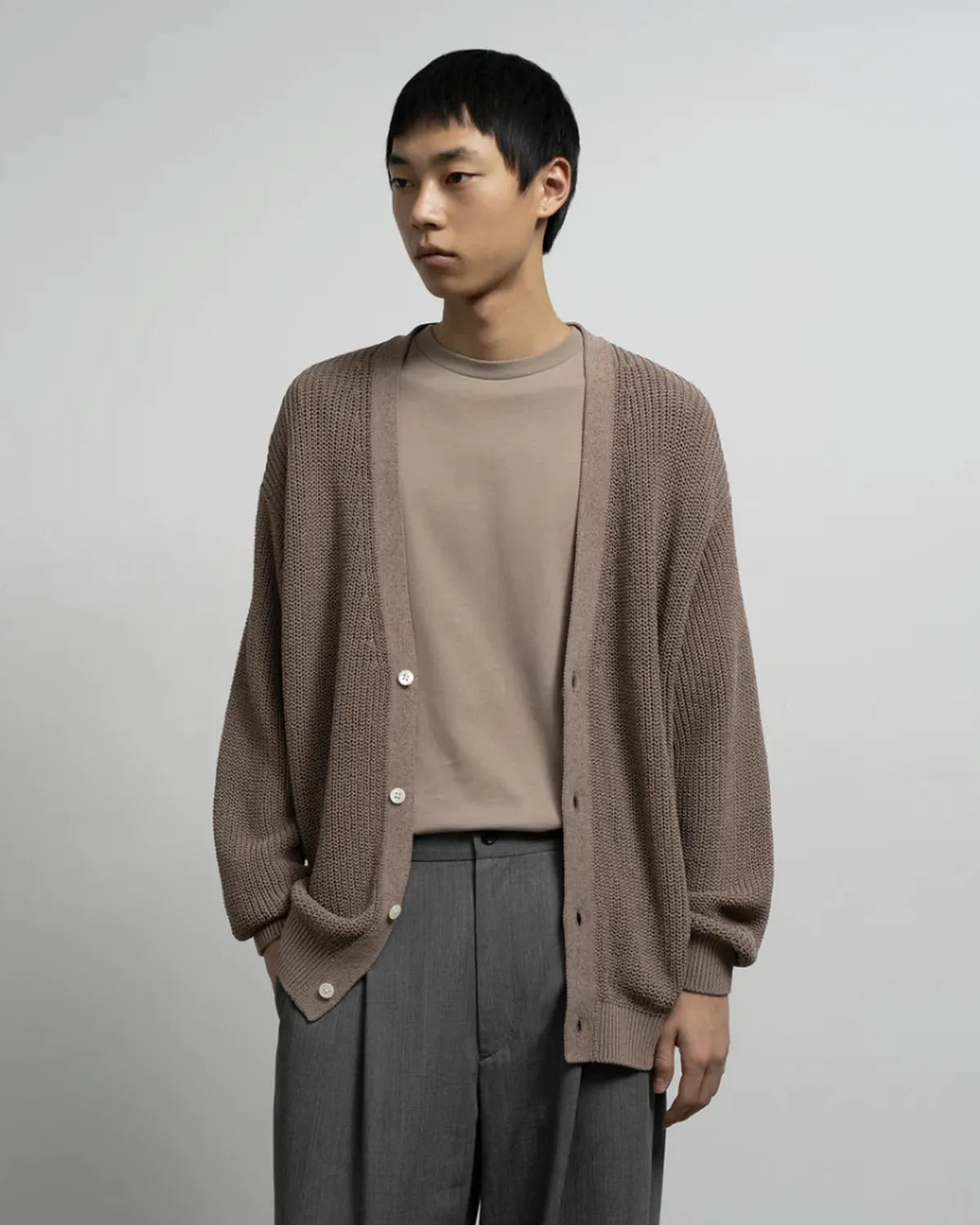 Graphpaper / Coiled Wool Nylon Cardigan (GM261-80434)