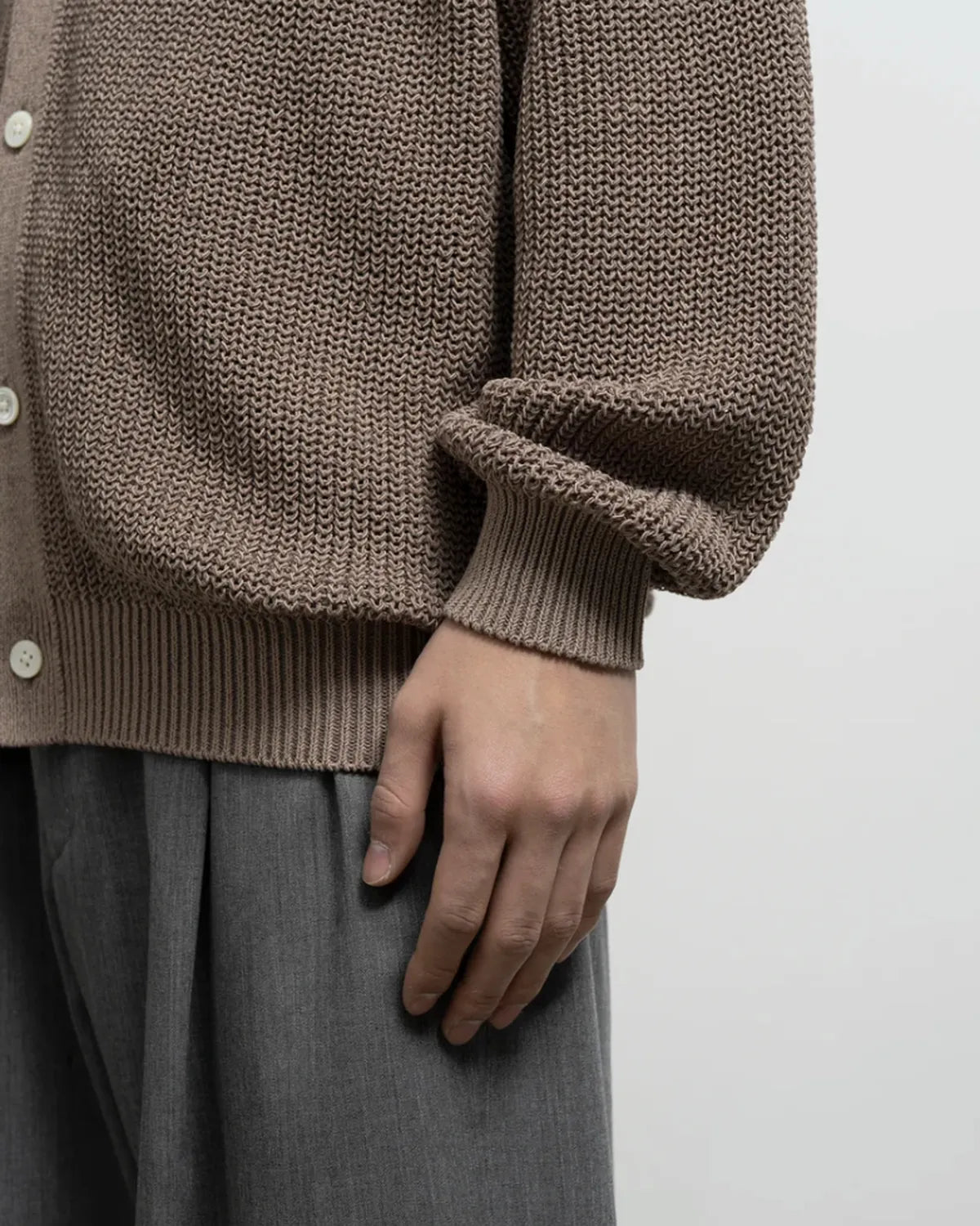 Graphpaper / Coiled Wool Nylon Cardigan (GM261-80434)