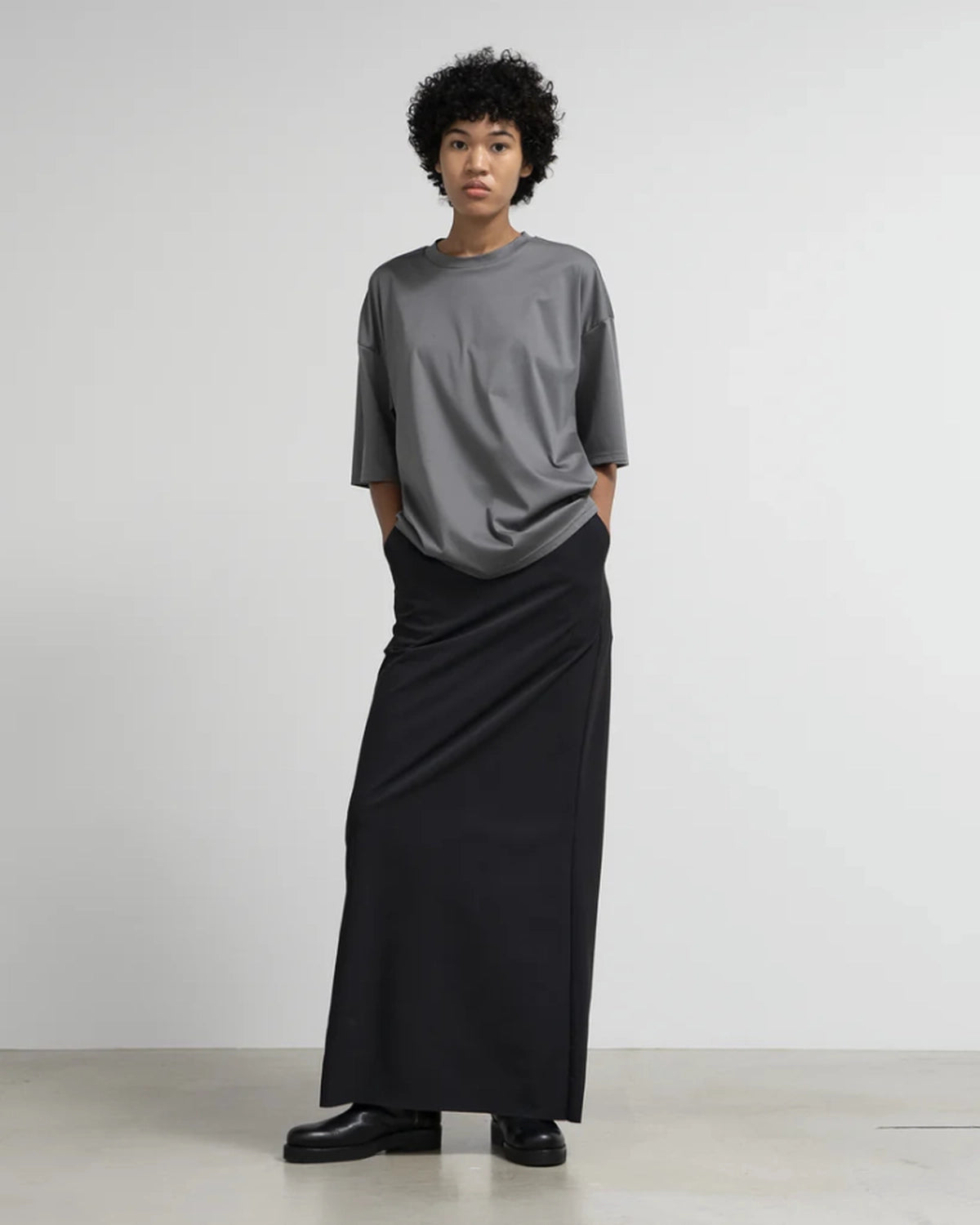 Graphpaper / Fine Smooth Crew Neck Tee (GL261-70092B)