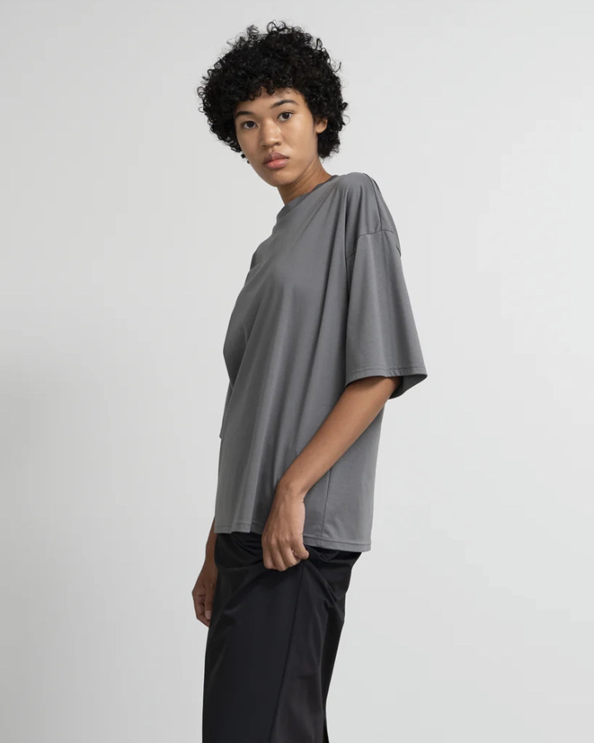 Graphpaper / Fine Smooth Crew Neck Tee (GL261-70092B)