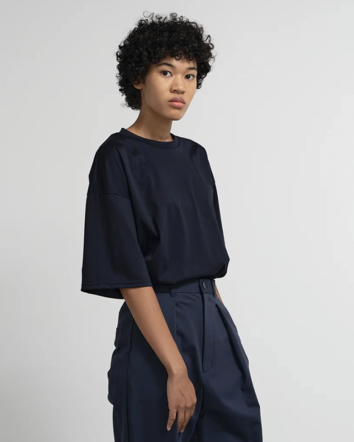 Graphpaper / Fine Smooth Crew Neck Tee (GL261-70092B)