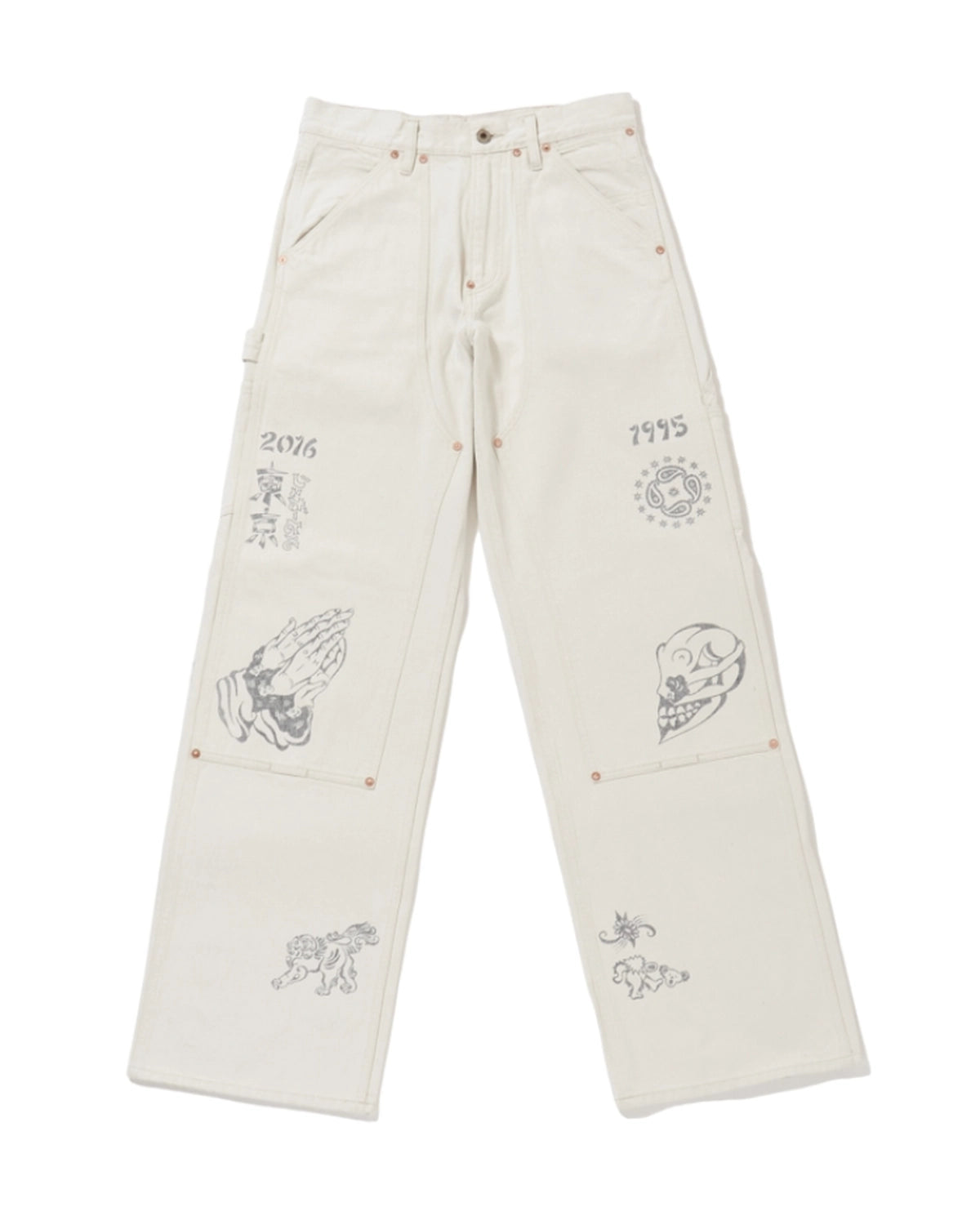 SUGARHILL × TATTOO STUDIO YAMADA / TATTOO FLASH PRINT MODERN DENIM PAINTER (26440417)