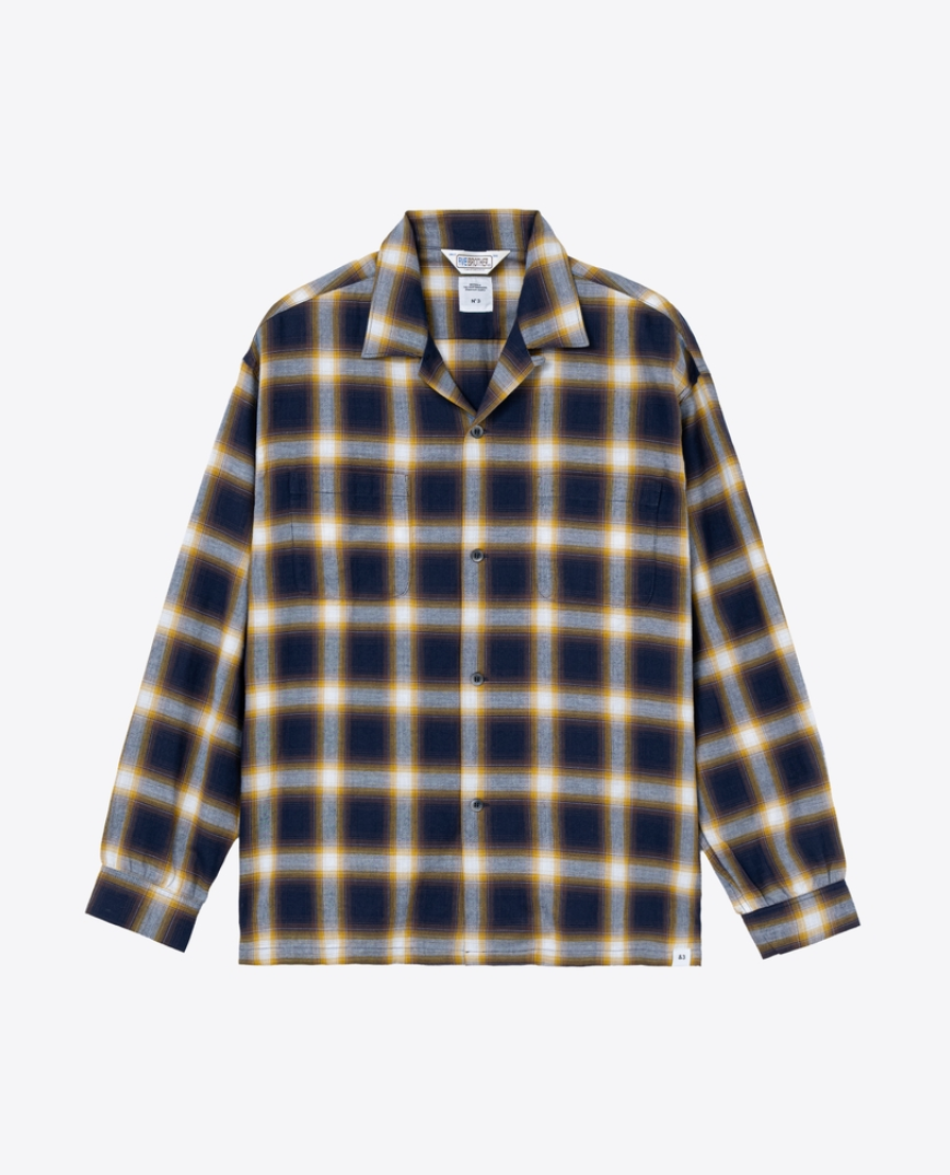 BEDWIN & THE HEARTBREAKERS / FIVE BROTER Ex. L/S CHECK SHIRT "VIN" (26SB1762)