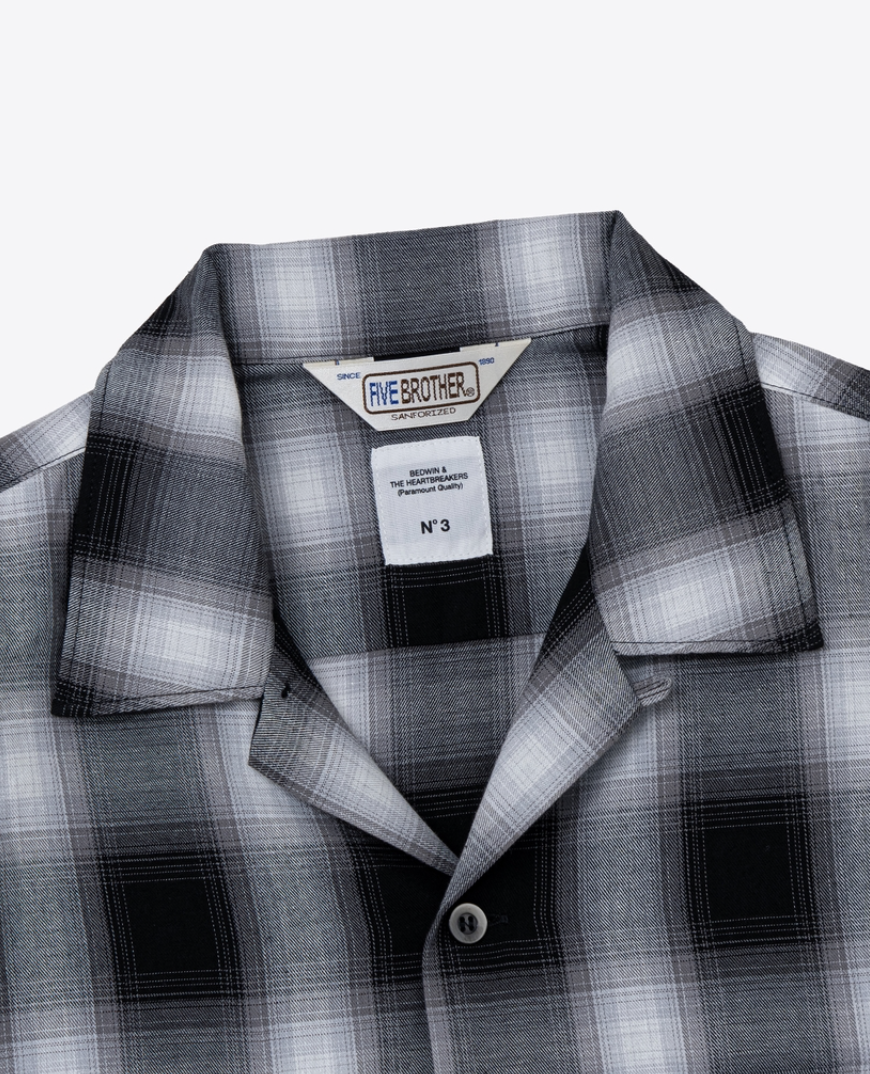 BEDWIN & THE HEARTBREAKERS / FIVE BROTER Ex. L/S CHECK SHIRT "VIN" (26SB1762)