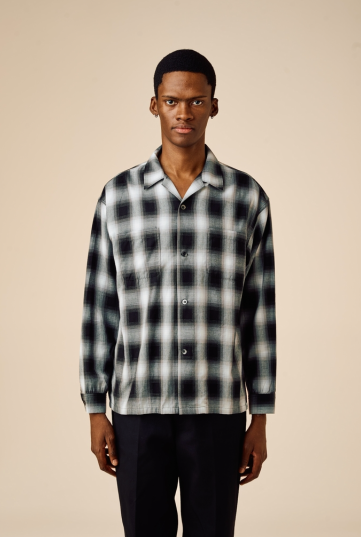 BEDWIN & THE HEARTBREAKERS / FIVE BROTER Ex. L/S CHECK SHIRT "VIN" (26SB1762)