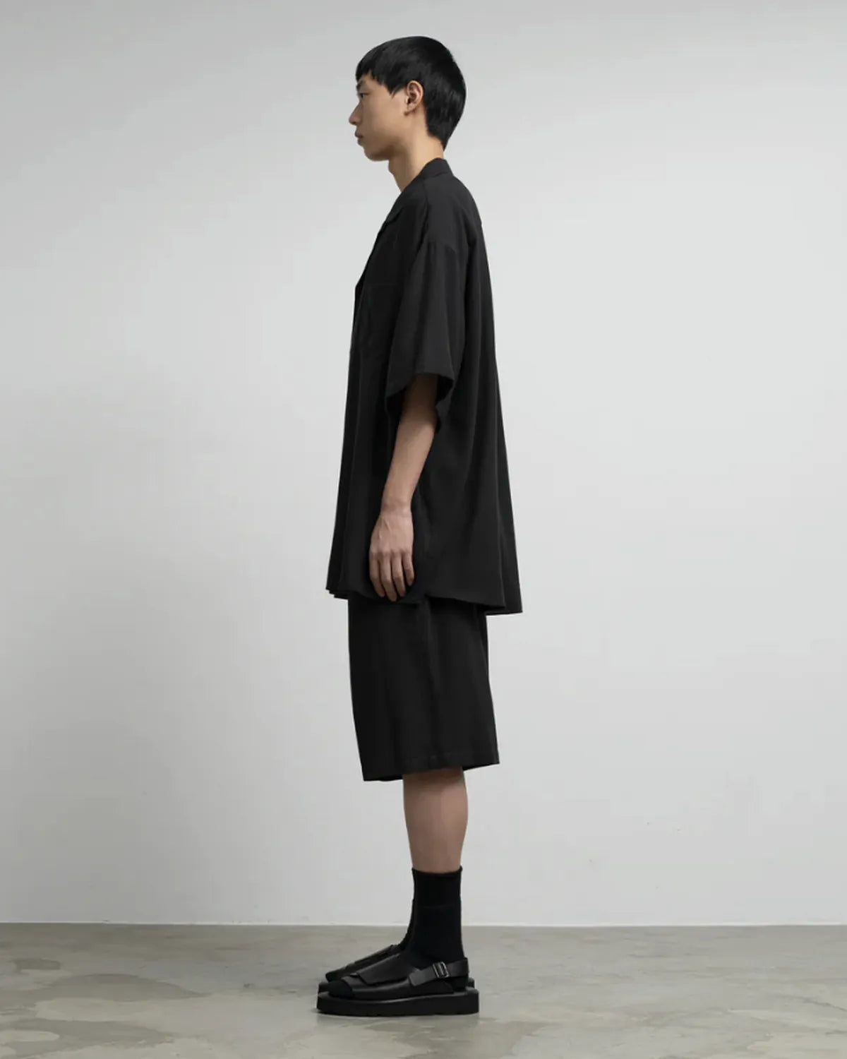 Graphpaper / Viscose Viyella S/S Sleeping Shirt (GM261-50457)