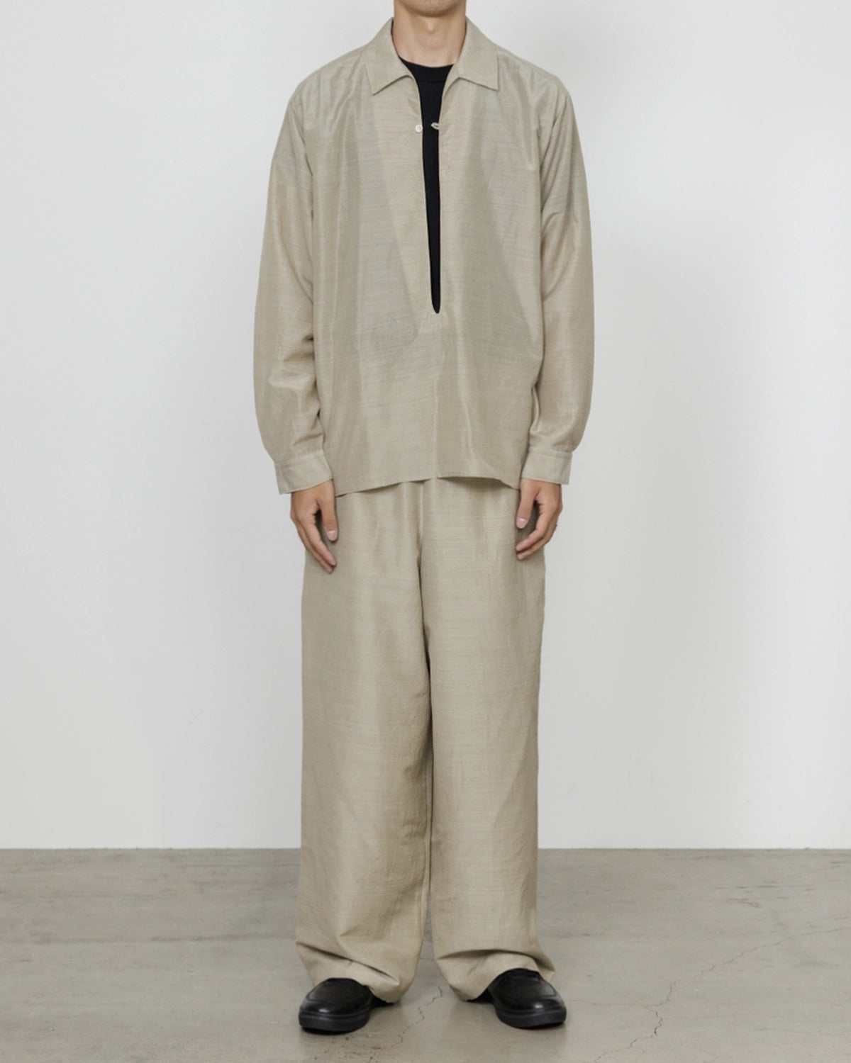 marka / Wool Silk Feather Cloth / Stroll Around Jacket (M26A15SH01C)