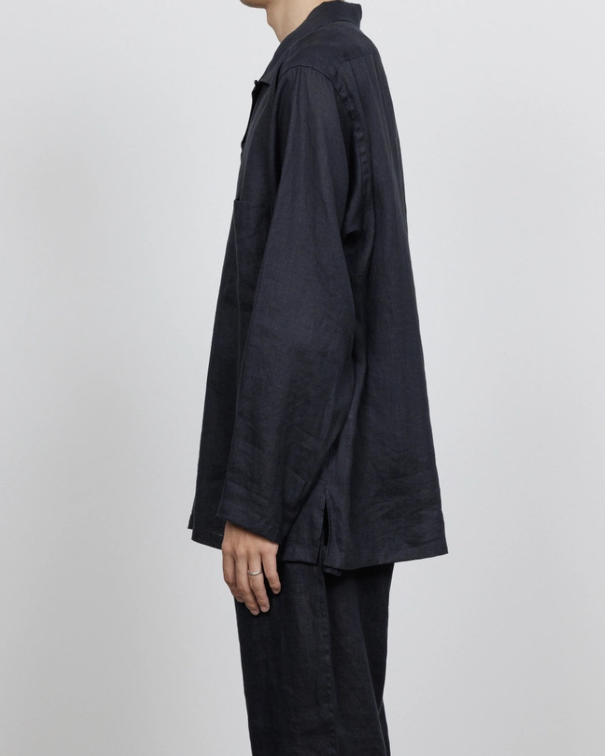 MARKAWARE / Hemp Shirting Comfort Fit Open Collar Shirt (A26A22SH02C)