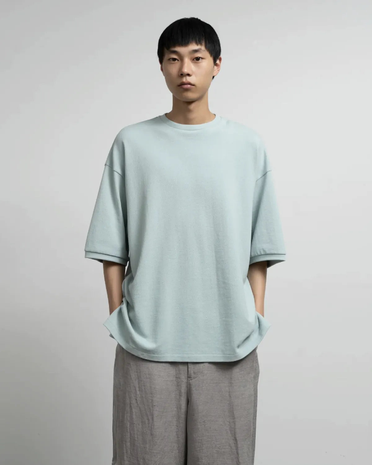 Graphpaper / Cotton Pique Jersey Crew Neck Tee (GM261-70415)