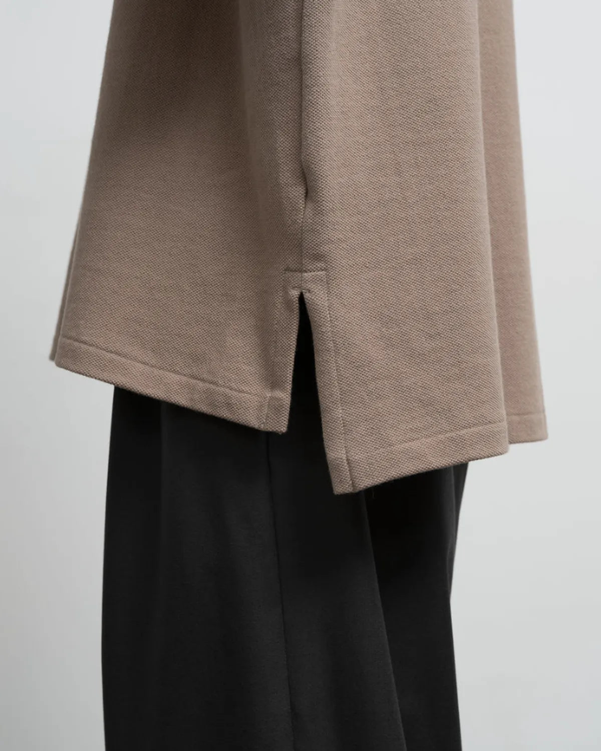 Graphpaper / Cotton Pique Jersey L/S Polo (GM261-70417)