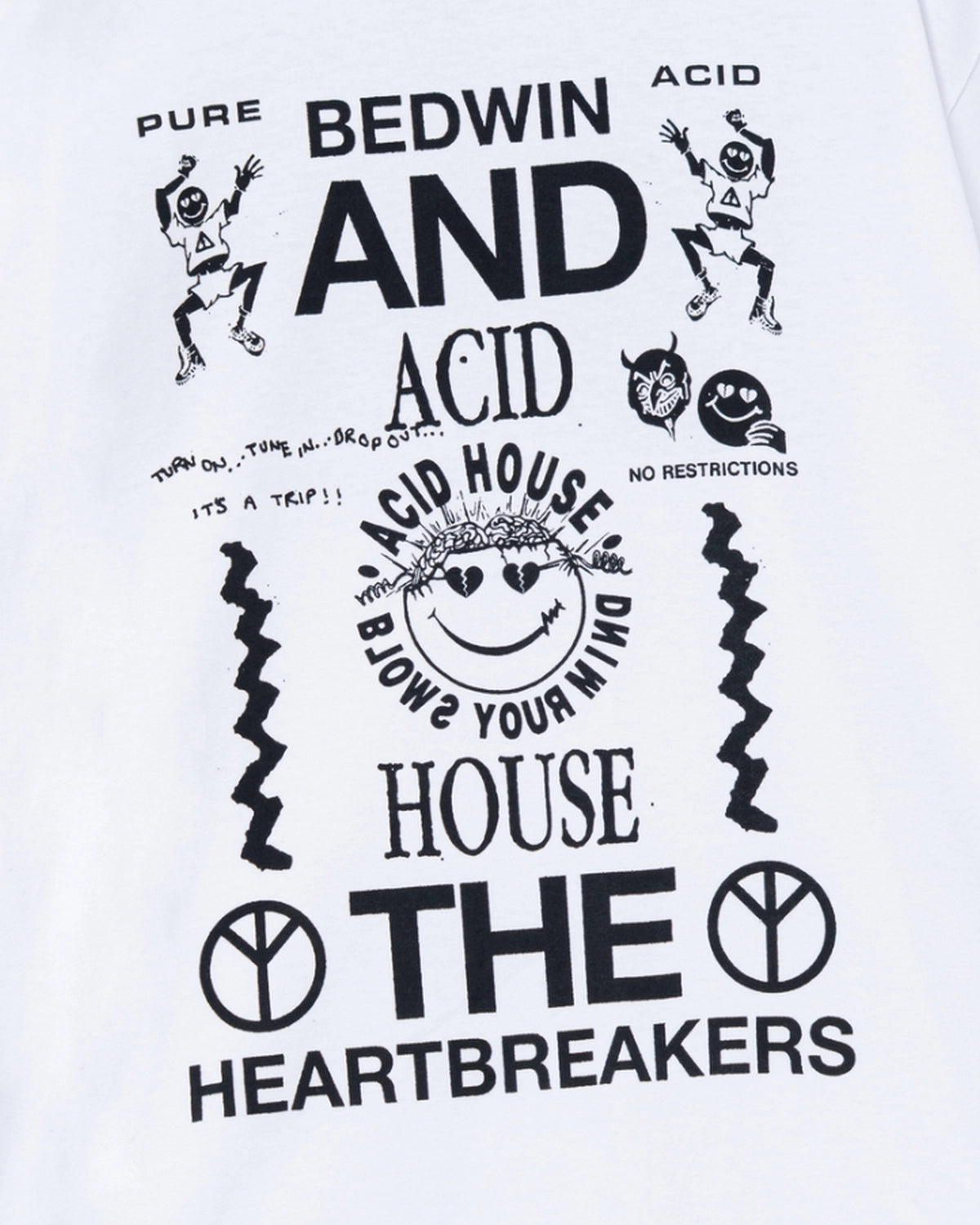 BEDWIN & THE HEARTBREAKERS / S/S PRINTED TEE "Acid House" (26SB2243)