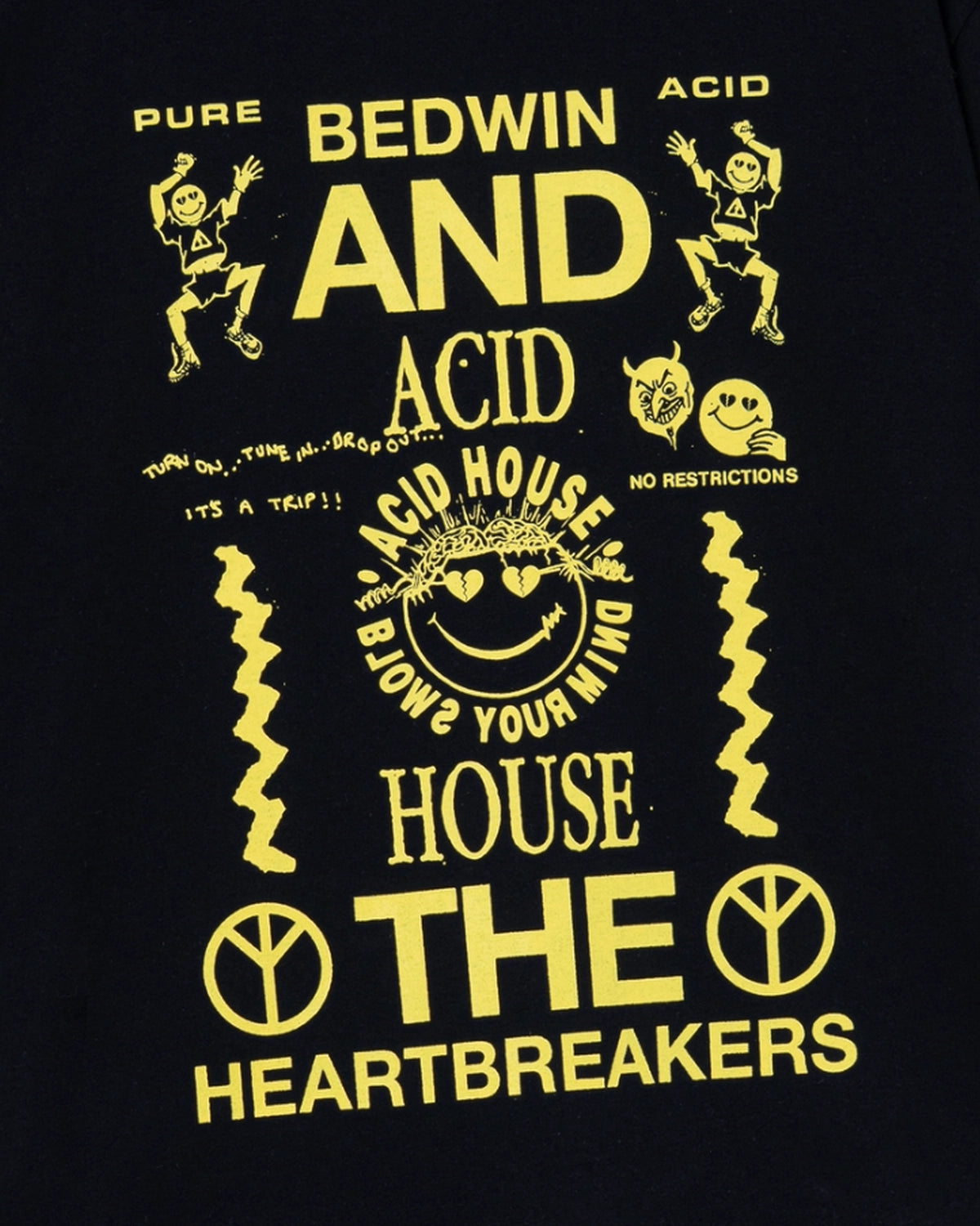 BEDWIN & THE HEARTBREAKERS / S/S PRINTED TEE "Acid House" (26SB2243)