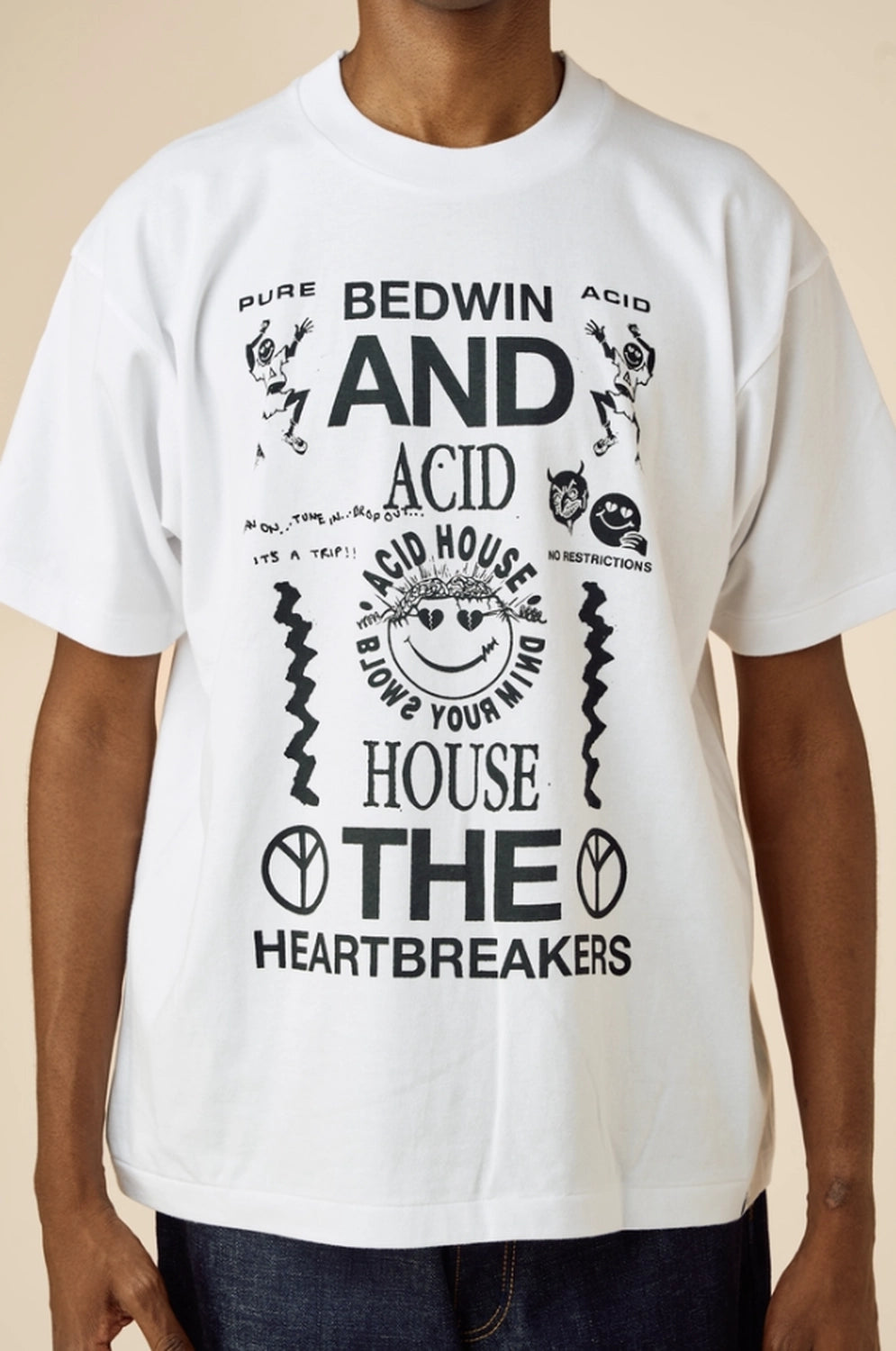 BEDWIN & THE HEARTBREAKERS / S/S PRINTED TEE "Acid House" (26SB2243)