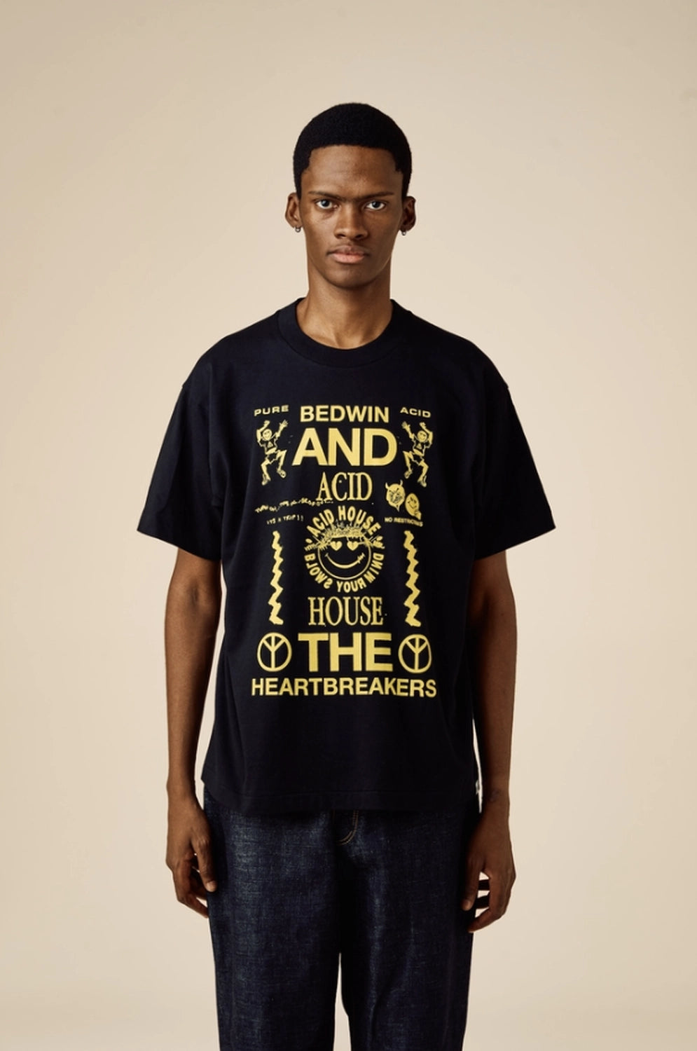 BEDWIN & THE HEARTBREAKERS / S/S PRINTED TEE "Acid House" (26SB2243)