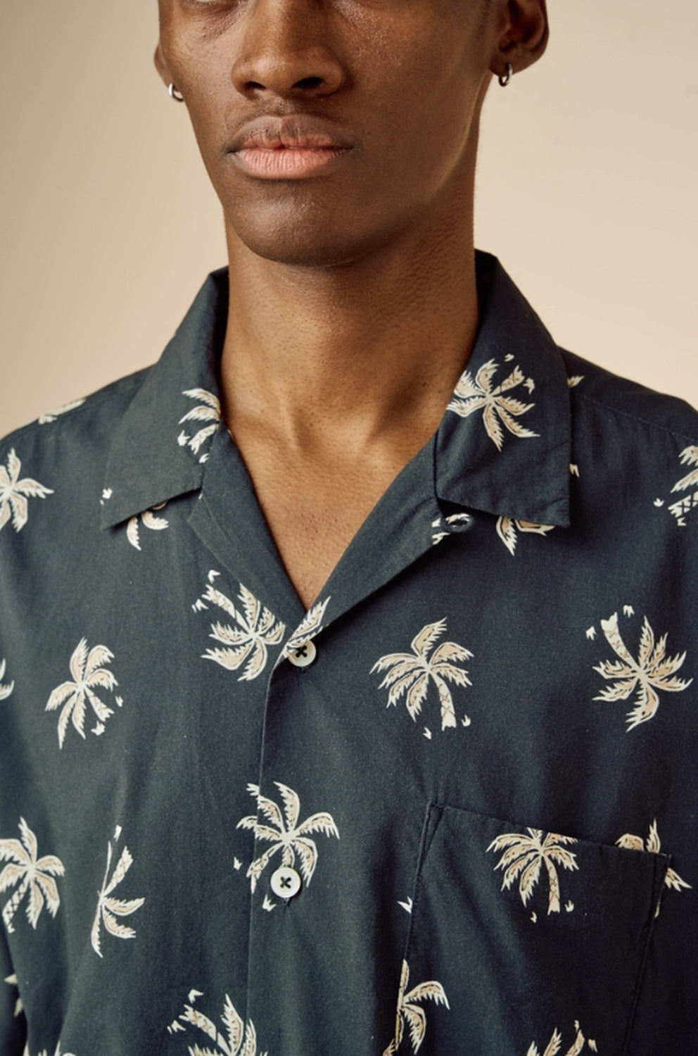 BEDWIN & THE HEARTBREAKERS / S/S PLAN TREE ALOHA SHIRT "ROGERS" (26SB1758)