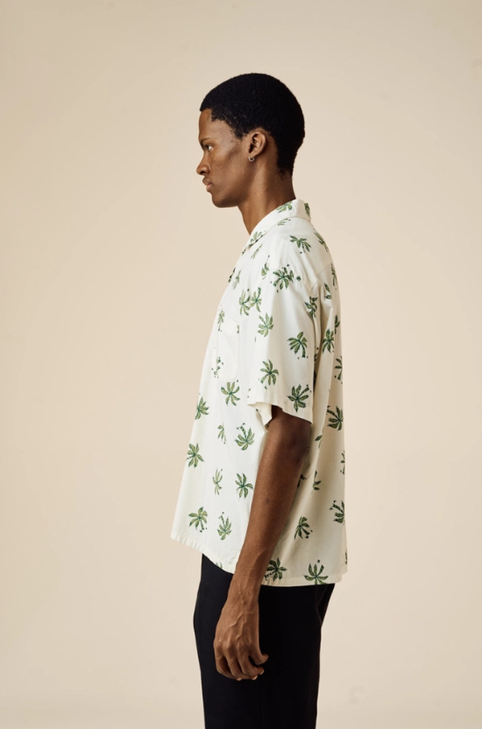 BEDWIN & THE HEARTBREAKERS / S/S PLAN TREE ALOHA SHIRT "ROGERS" (26SB1758)