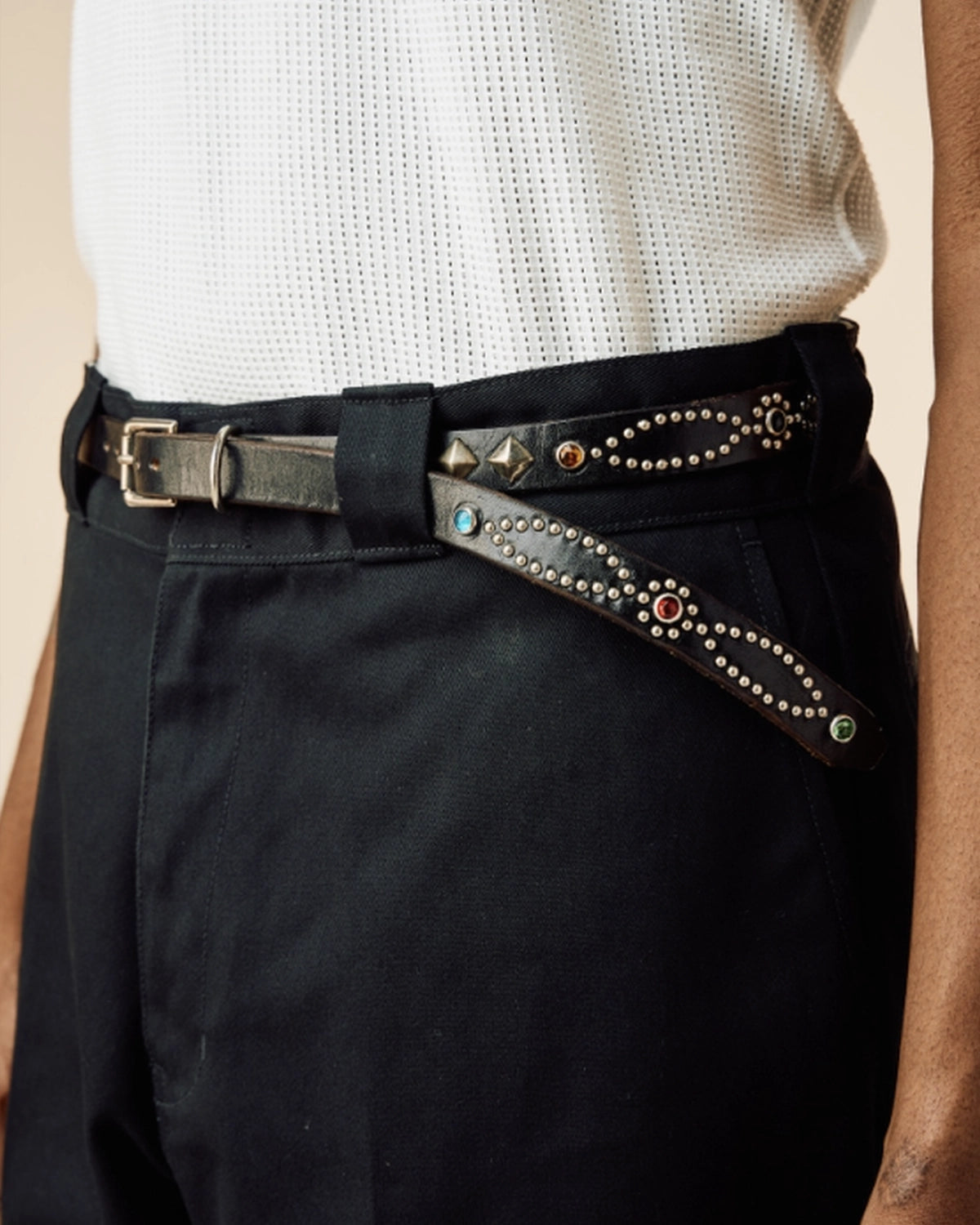 BEDWIN & THE HEARTBREAKERS × HTC / EXCLUSIVE STUDS BELT "HTC" (26SB0062)