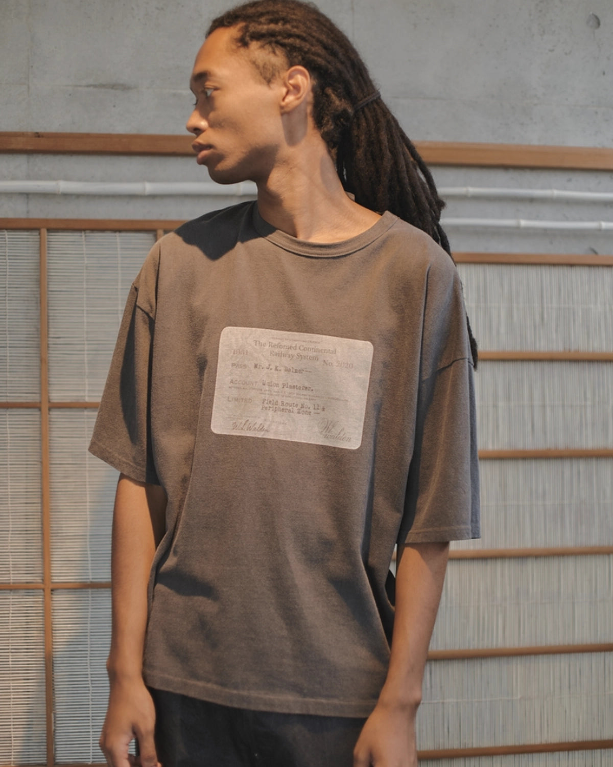 refomed / RAILWAY TICKET TEE (RECU-063)