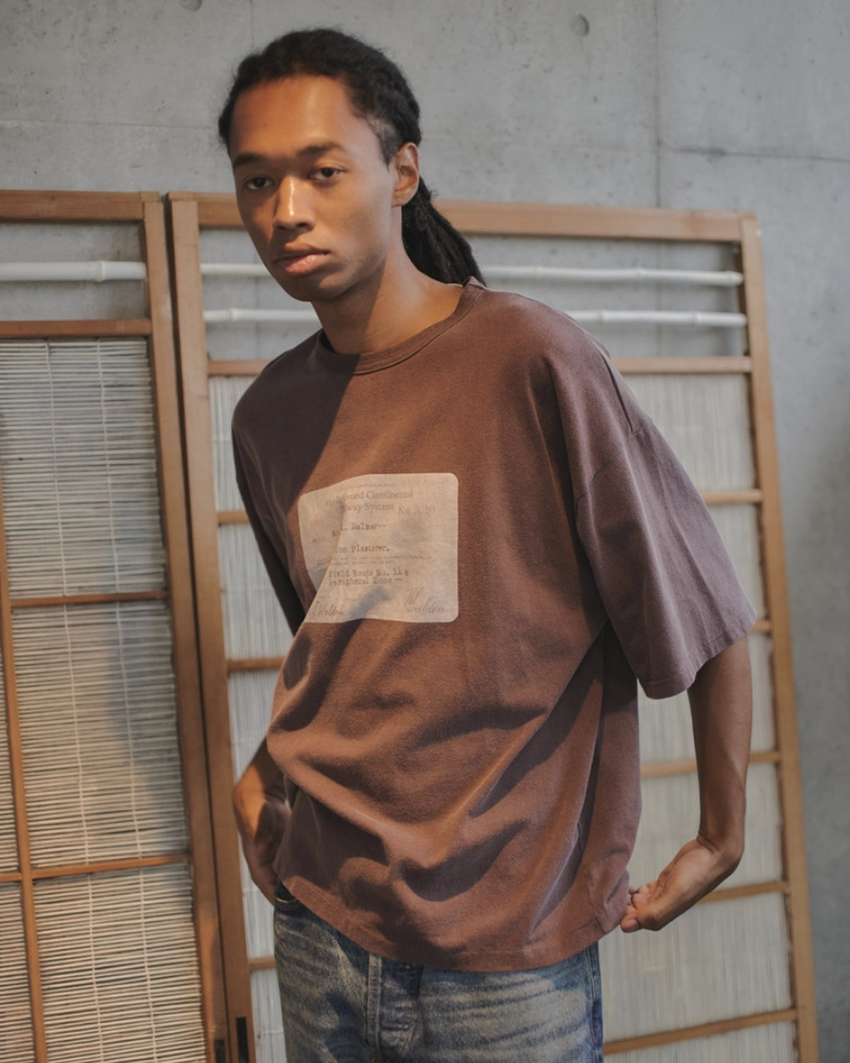 refomed / RAILWAY TICKET TEE (RECU-063)