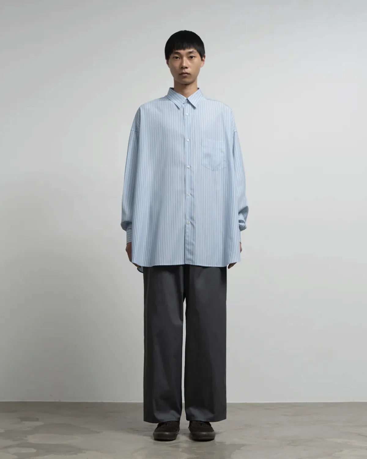 Graphpaper / SIDOGRAS L/S Oversized Regular Collar Shirt (GM262-50027)