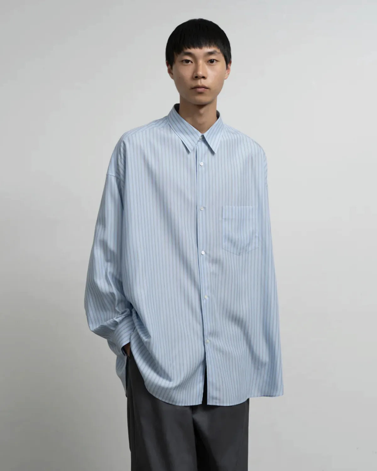 Graphpaper / SIDOGRAS L/S Oversized Regular Collar Shirt (GM262-50027)